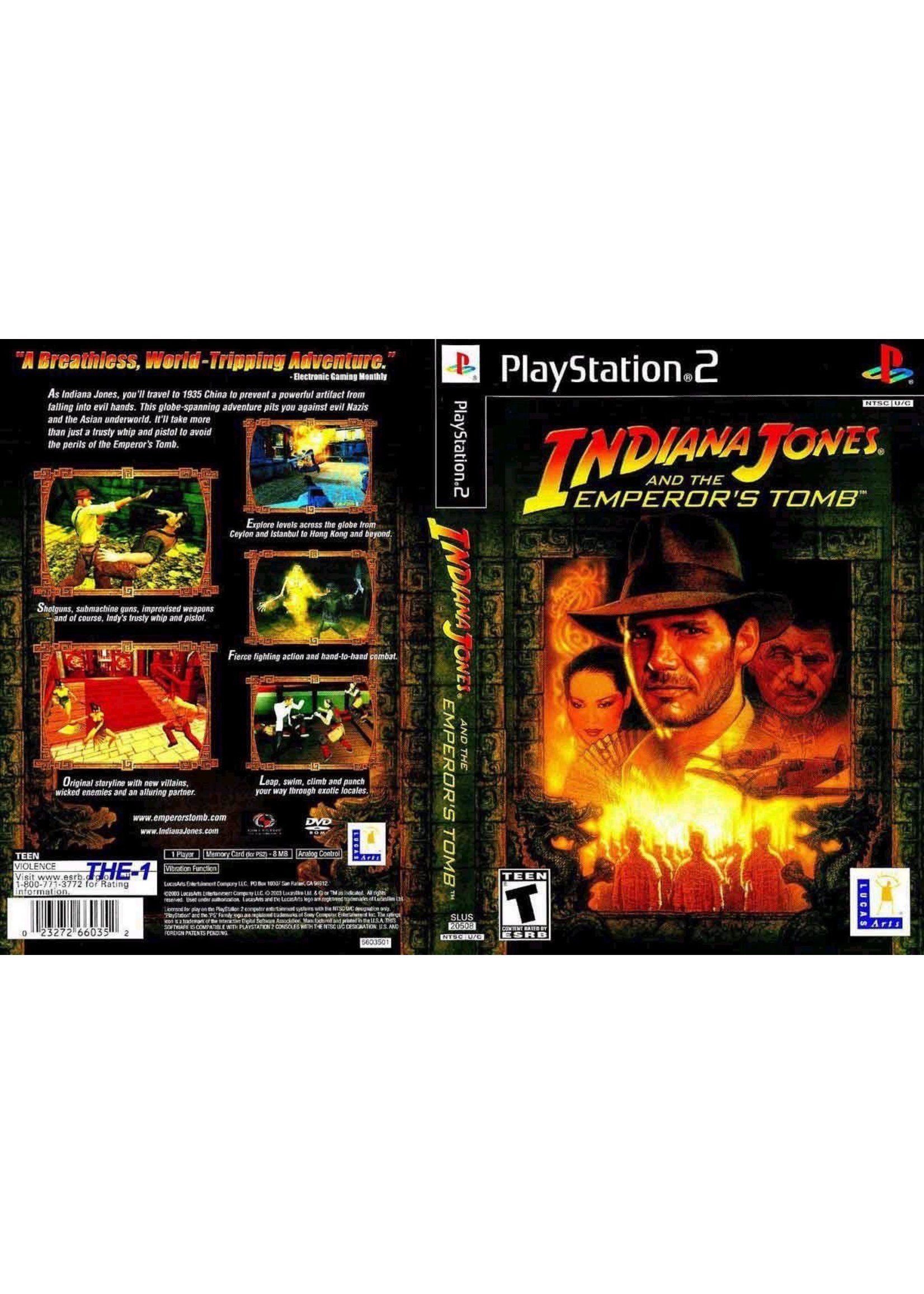 Sony Playstation 2 (PS2) Indiana Jones and the Emperor's Tomb