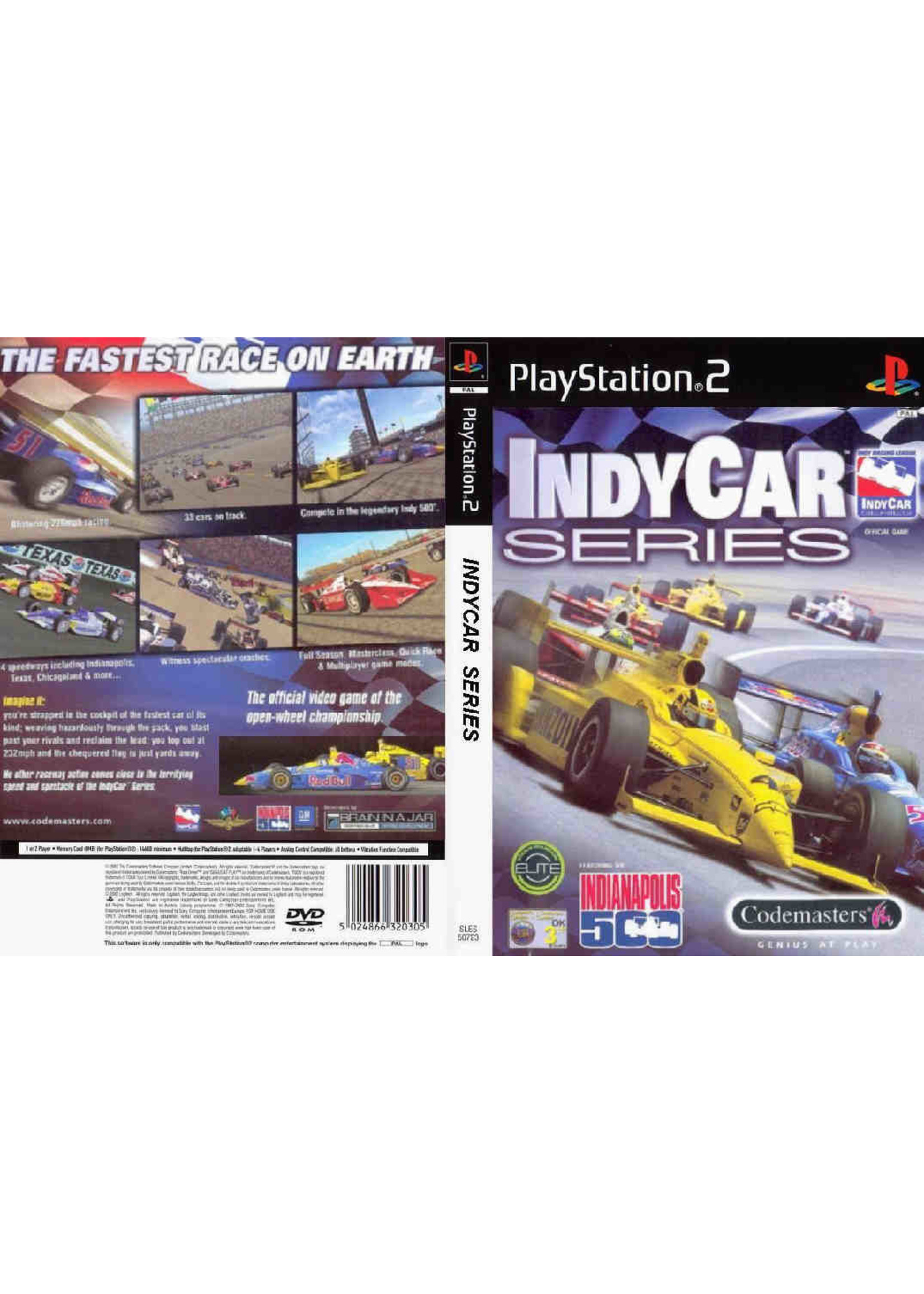 Sony Playstation 2 (PS2) IndyCar Series