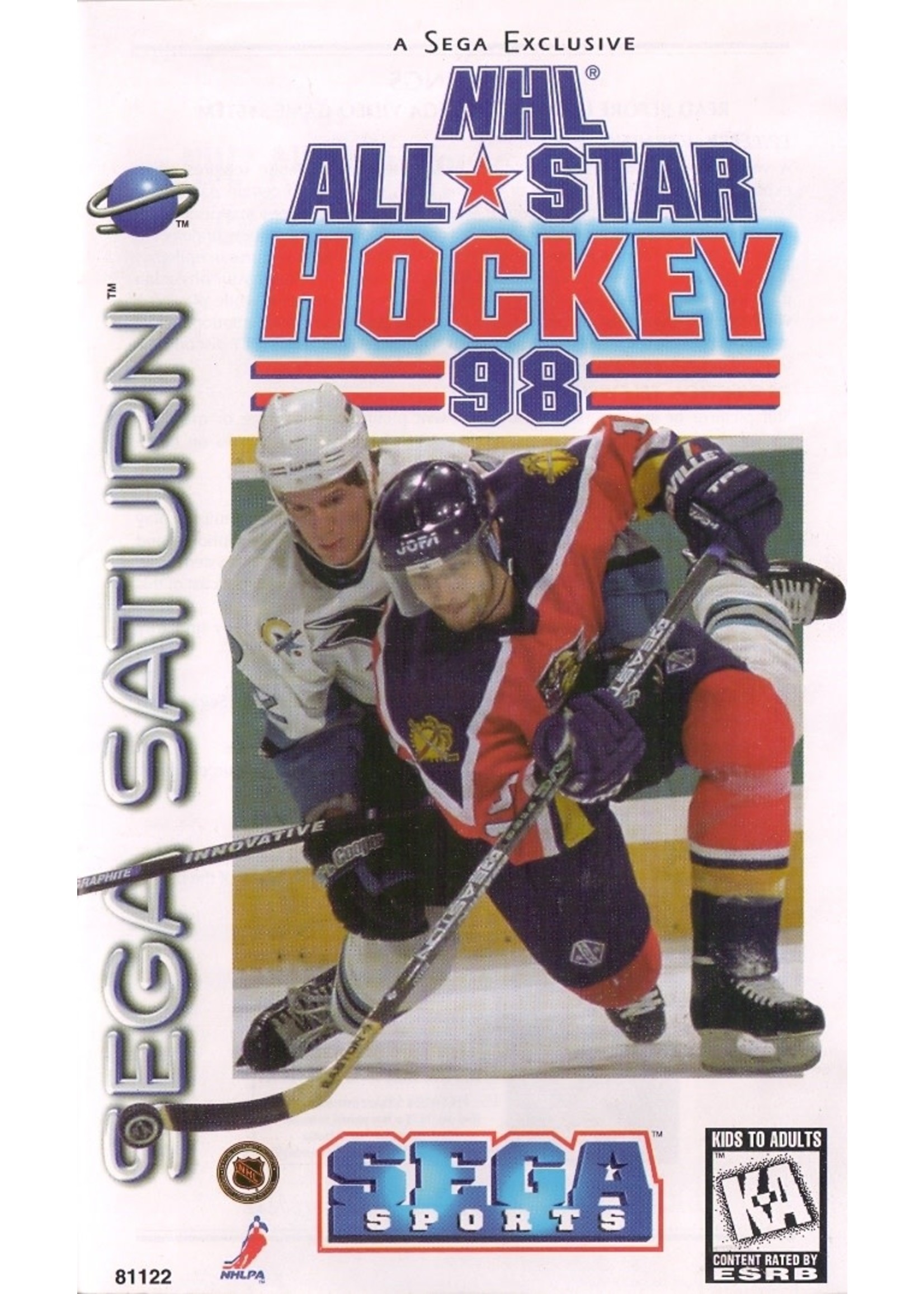 Sega Saturn NHL All-Star Hockey 98