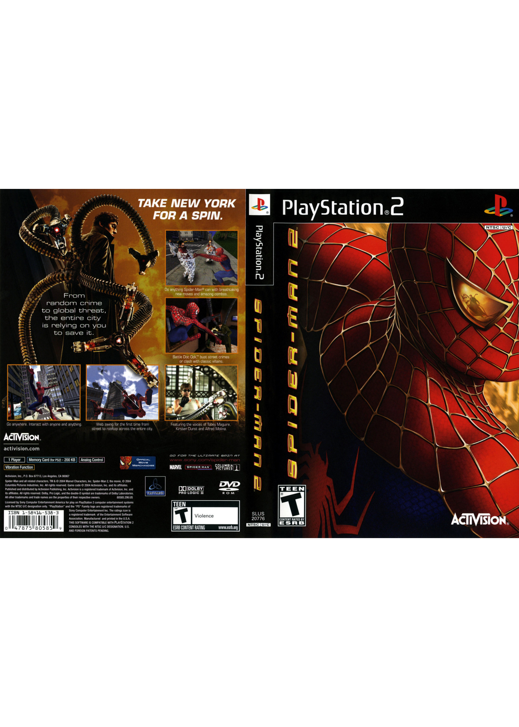 Sony Playstation 2 (PS2) Spider-Man 2