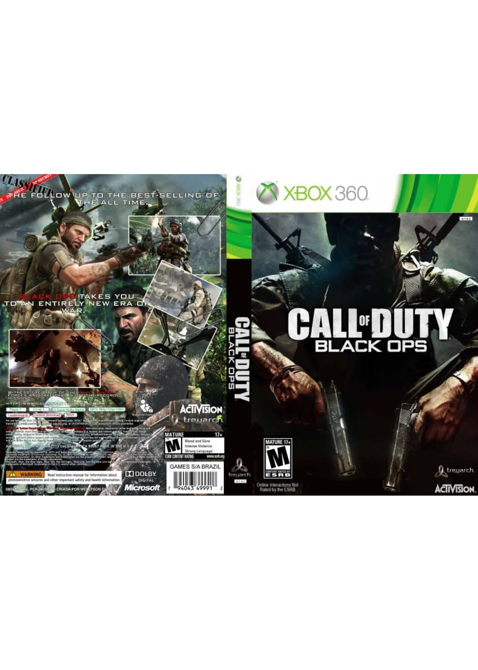 Microsoft Xbox 360 Call of Duty Black Ops