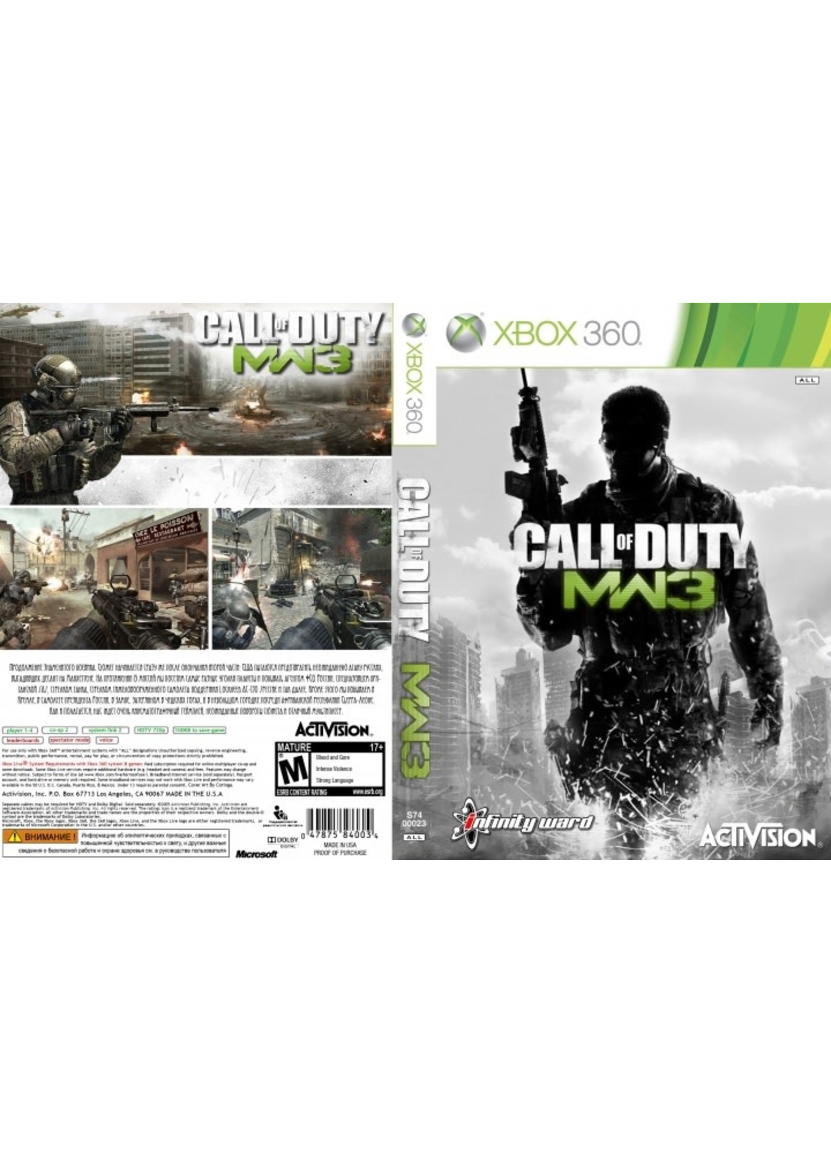 Microsoft Xbox 360 Call of Duty Modern Warfare 3