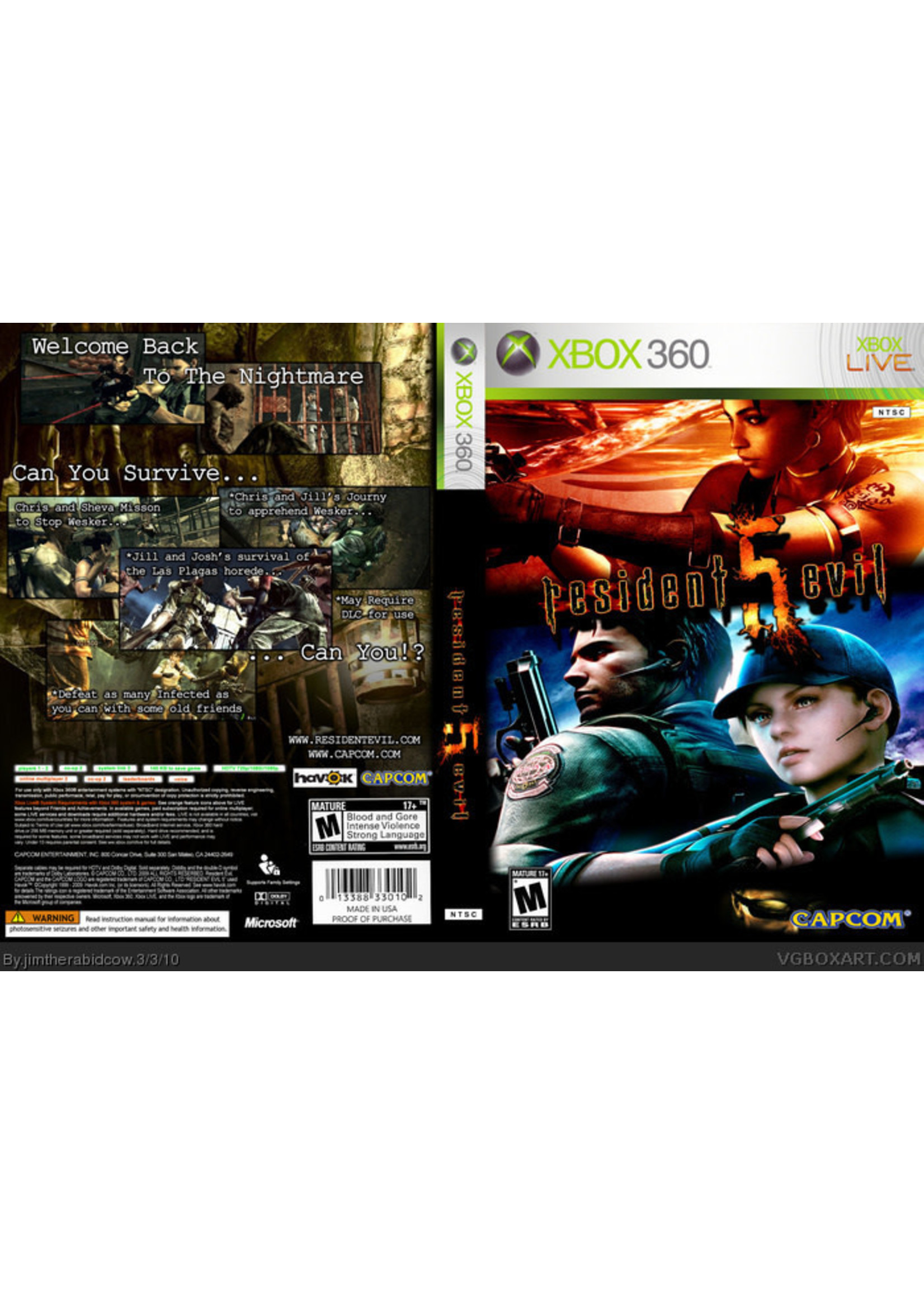 Microsoft Xbox 360 Resident Evil 5
