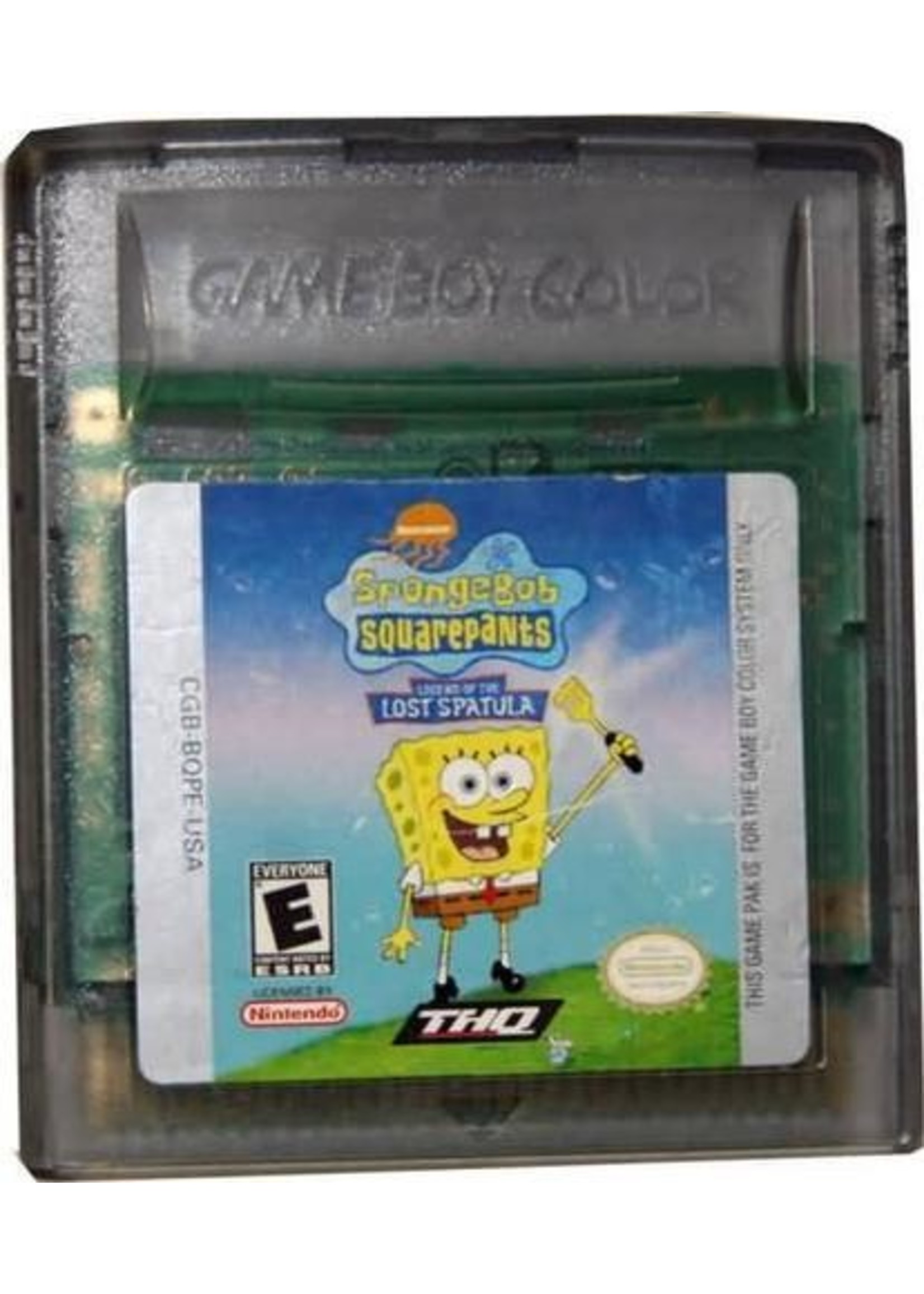 Nintendo Gameboy Color SpongeBob SquarePants Legend of the Lost Spatula