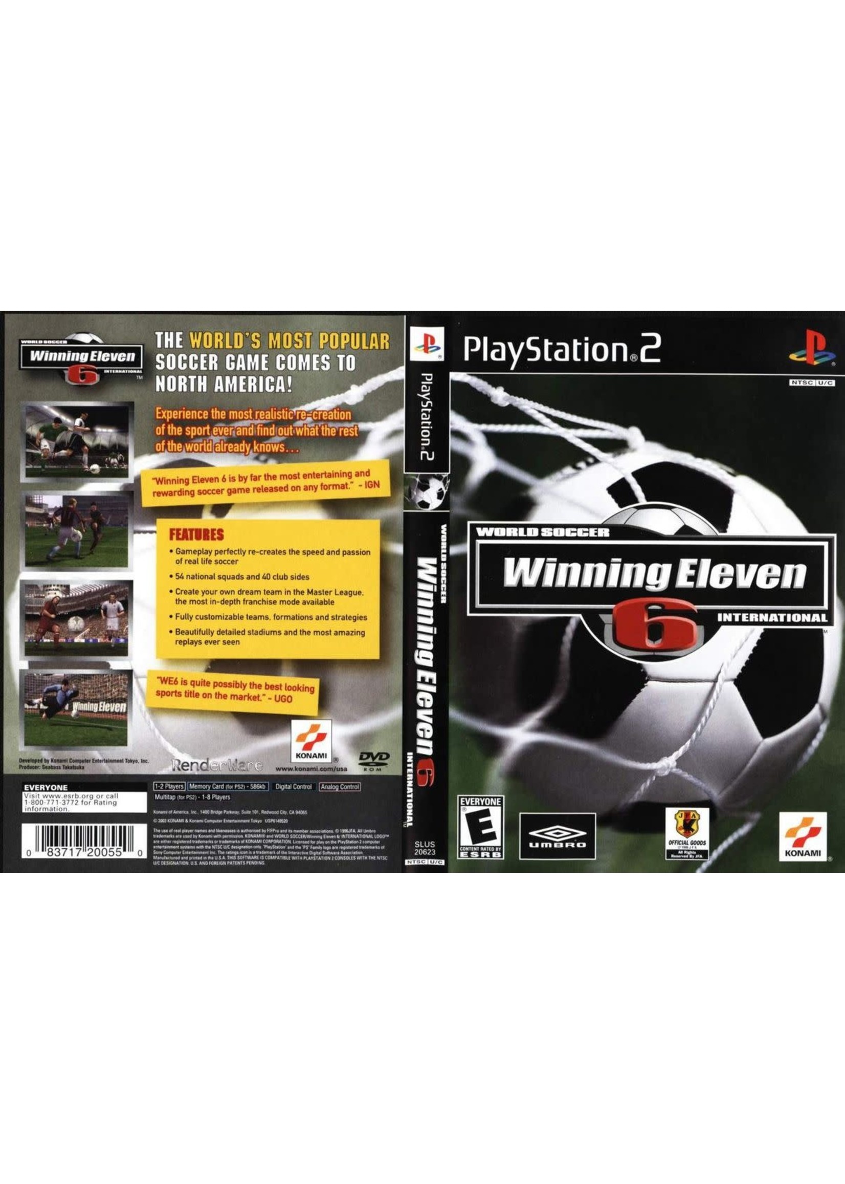 Sony Playstation 2 (PS2) Winning Eleven 6 International