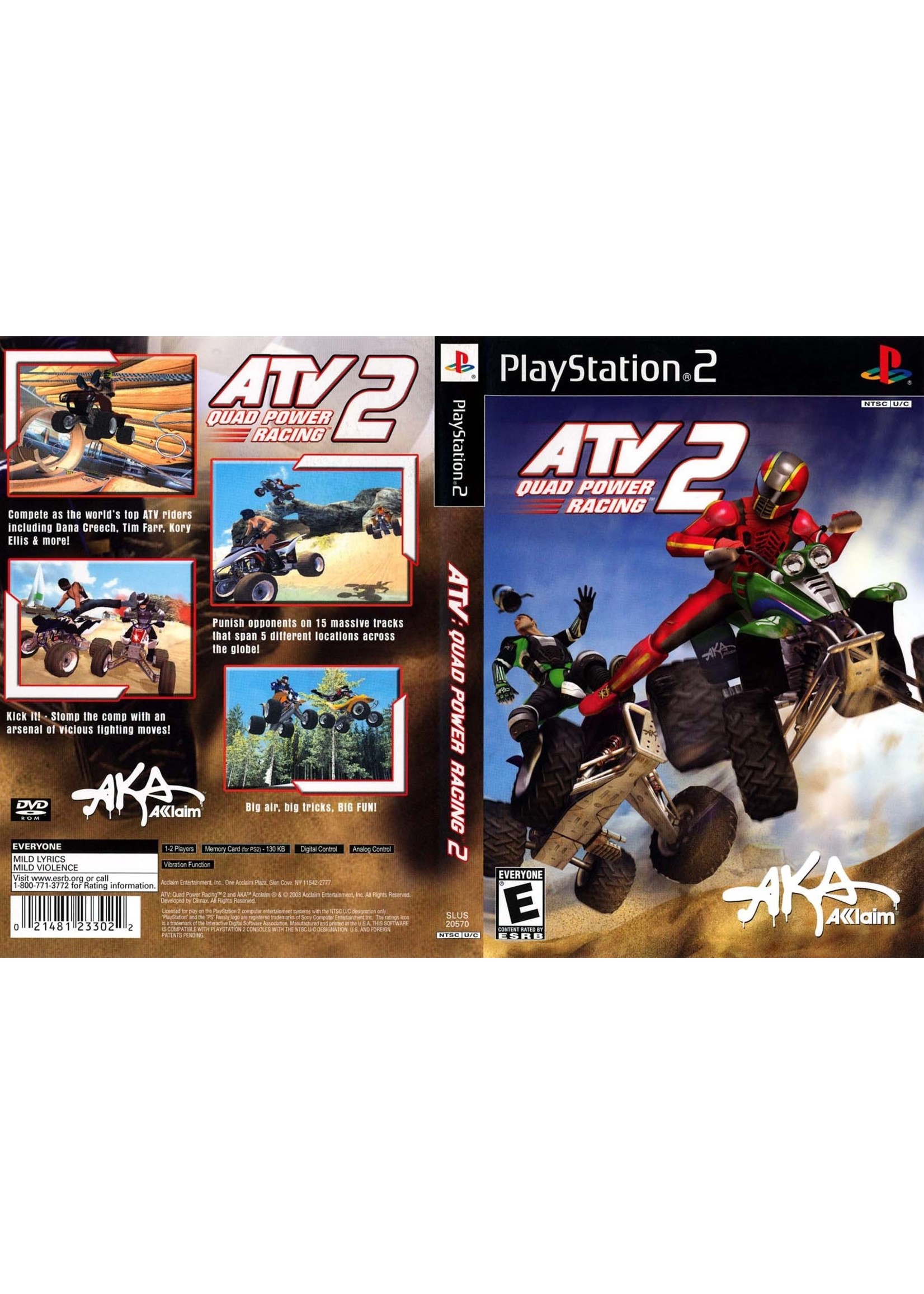 Sony Playstation 2 (PS2) ATV Quad Power Racing 2