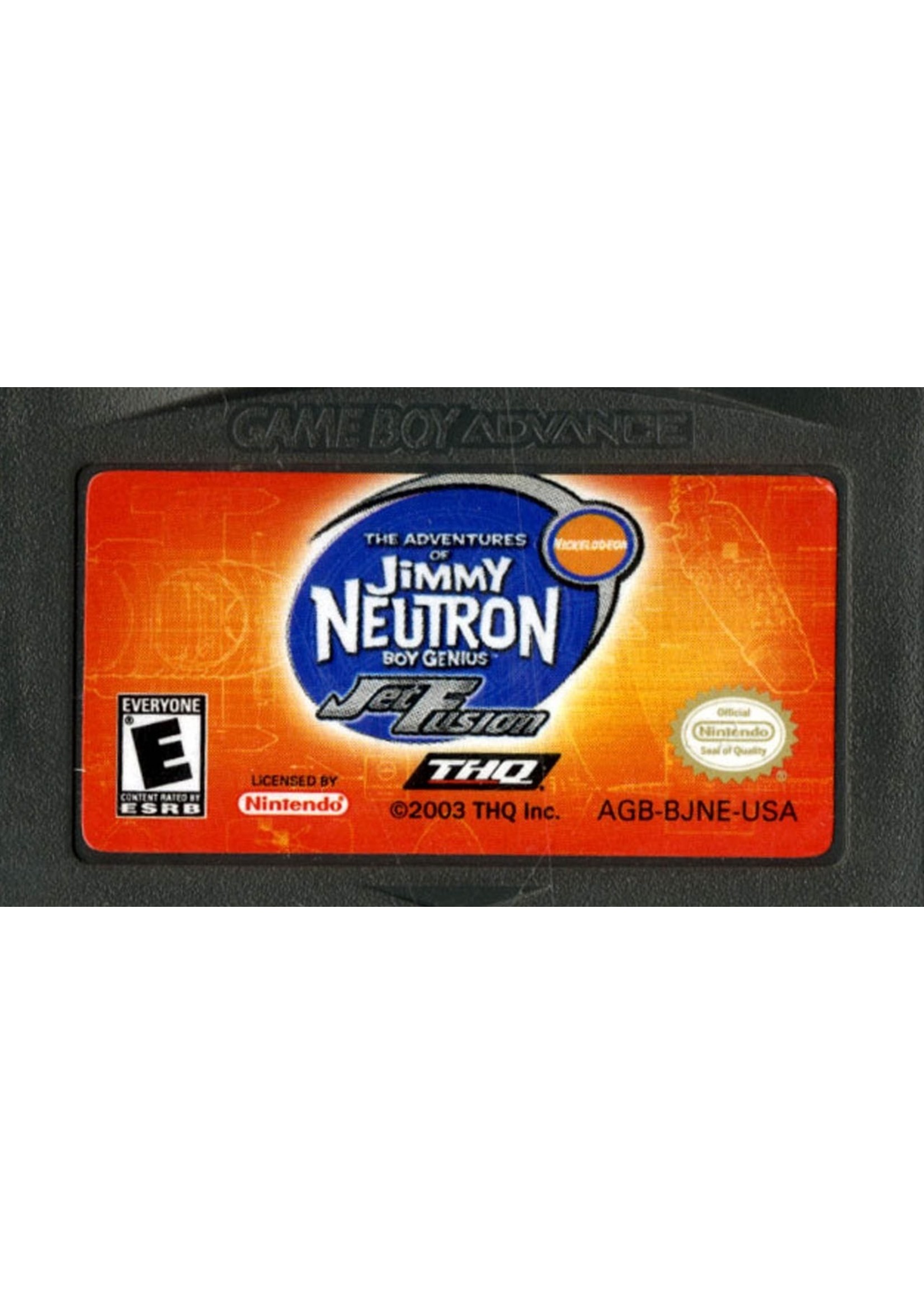 Nintendo Gameboy Advance Adventures of Jimmy Neutron Boy Genius: Jet Fusion