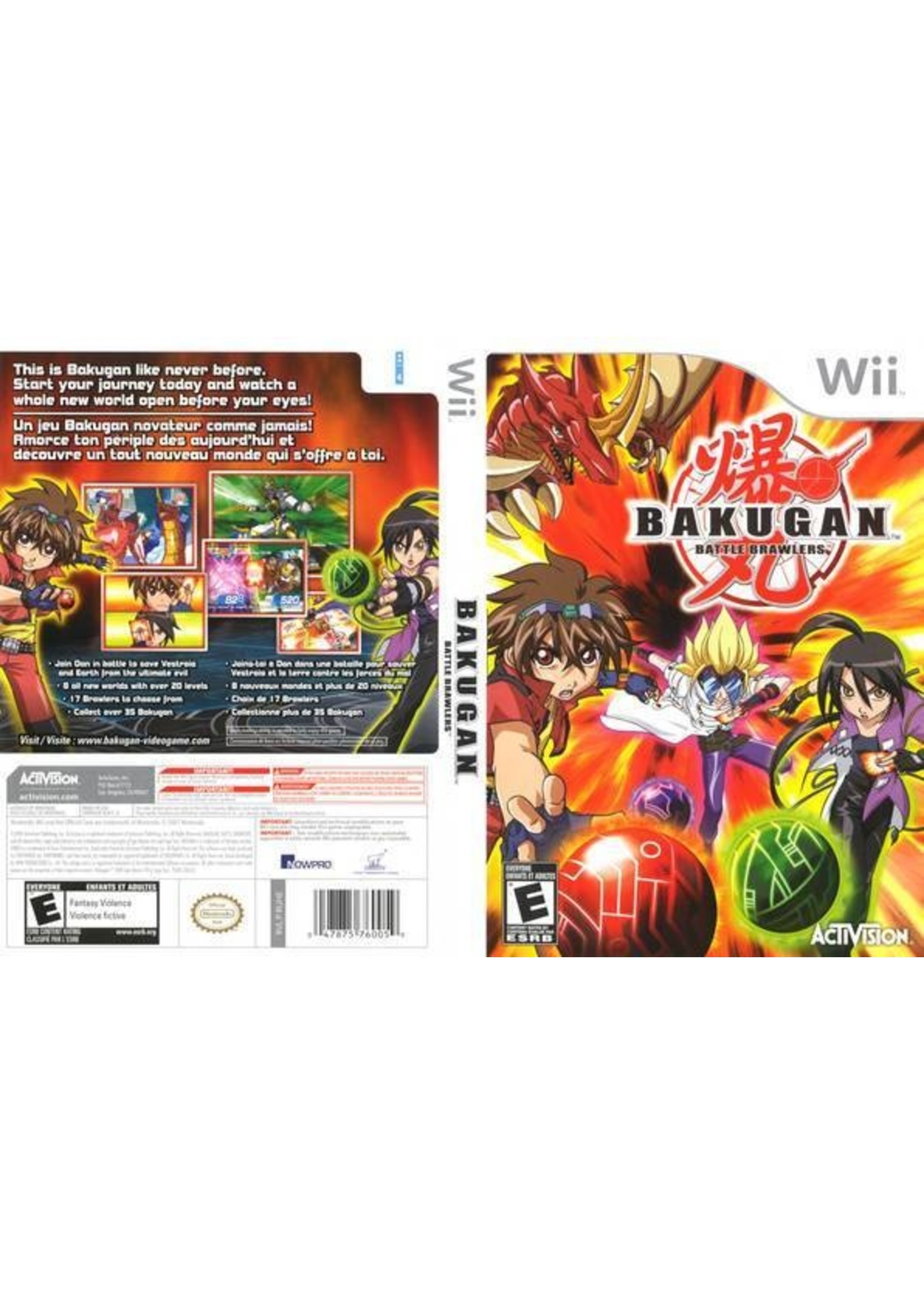 Nintendo Wii Bakugan Battle Brawlers