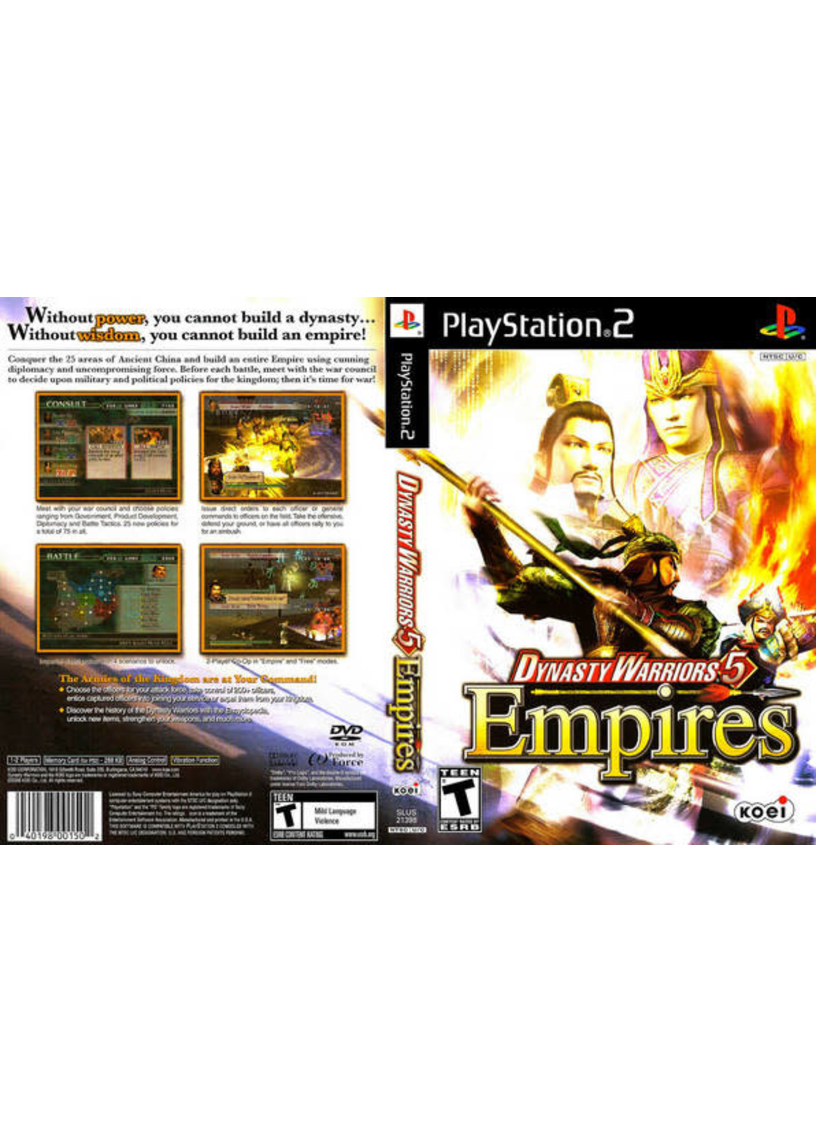 Sony Playstation 2 (PS2) Dynasty Warriors 5 Empires