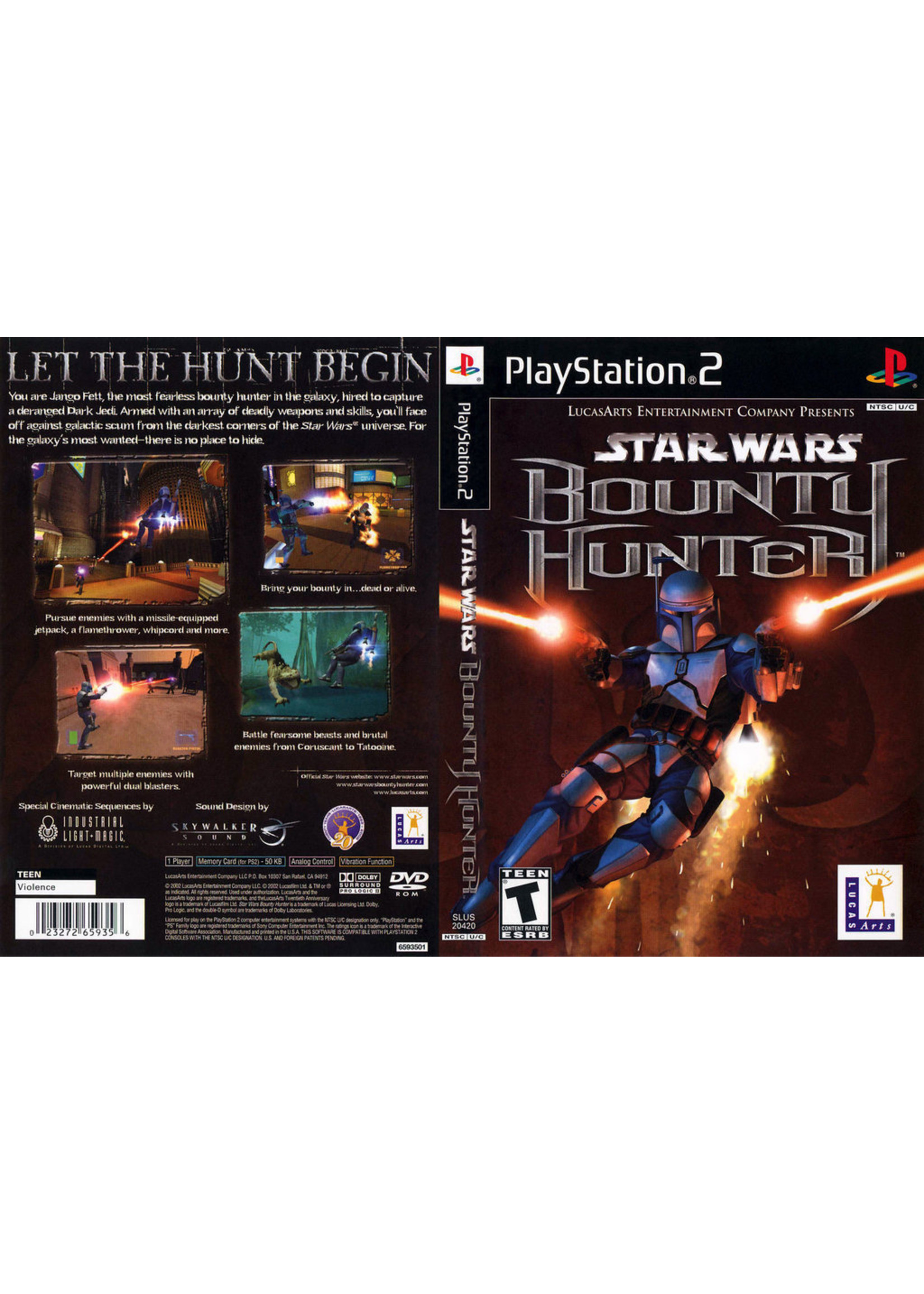 Sony Playstation 2 (PS2) Star Wars Bounty Hunter