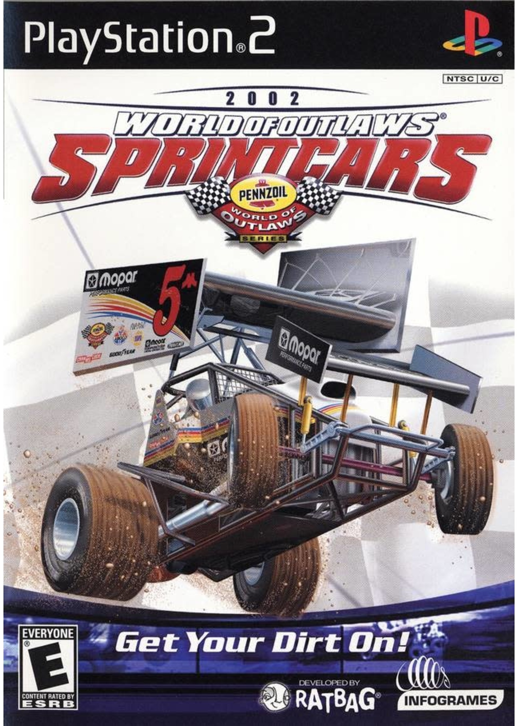 Sony Playstation 2 (PS2) World of Outlaws: Sprint Cars