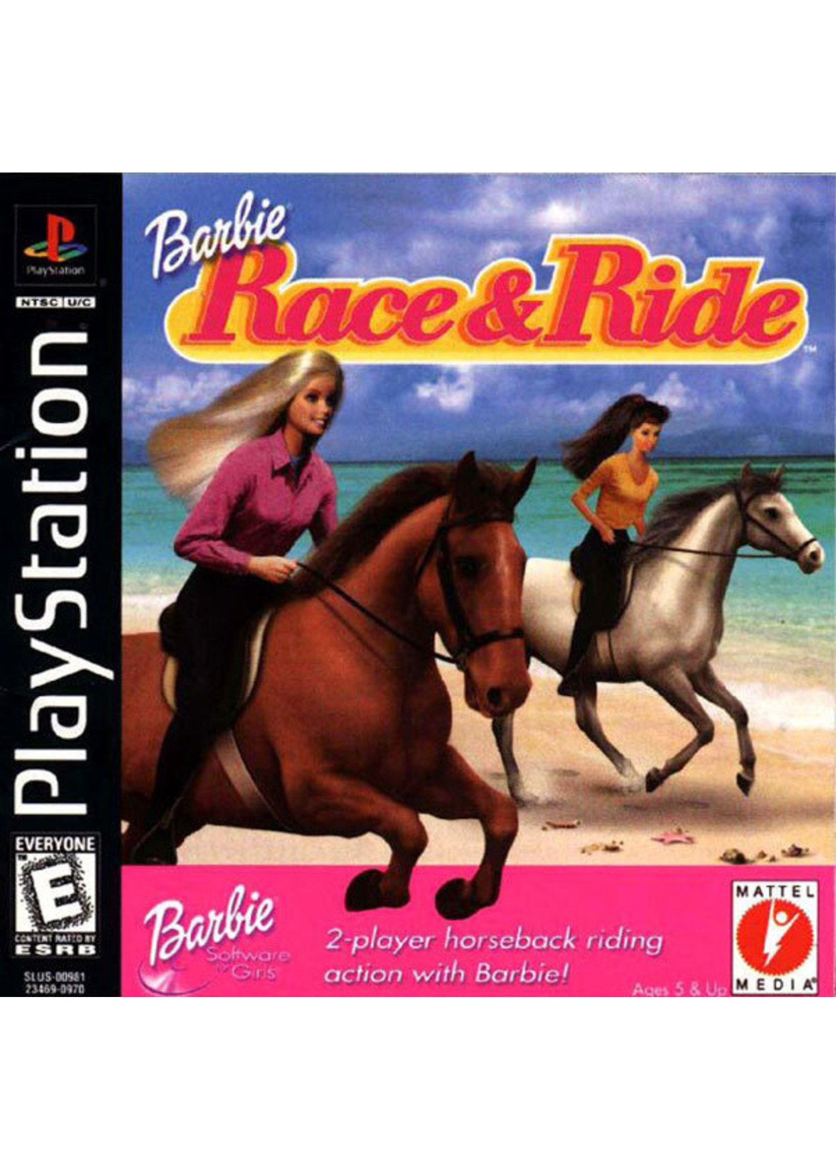 Sony Playstation 1 (PS1) Barbie Race and Ride