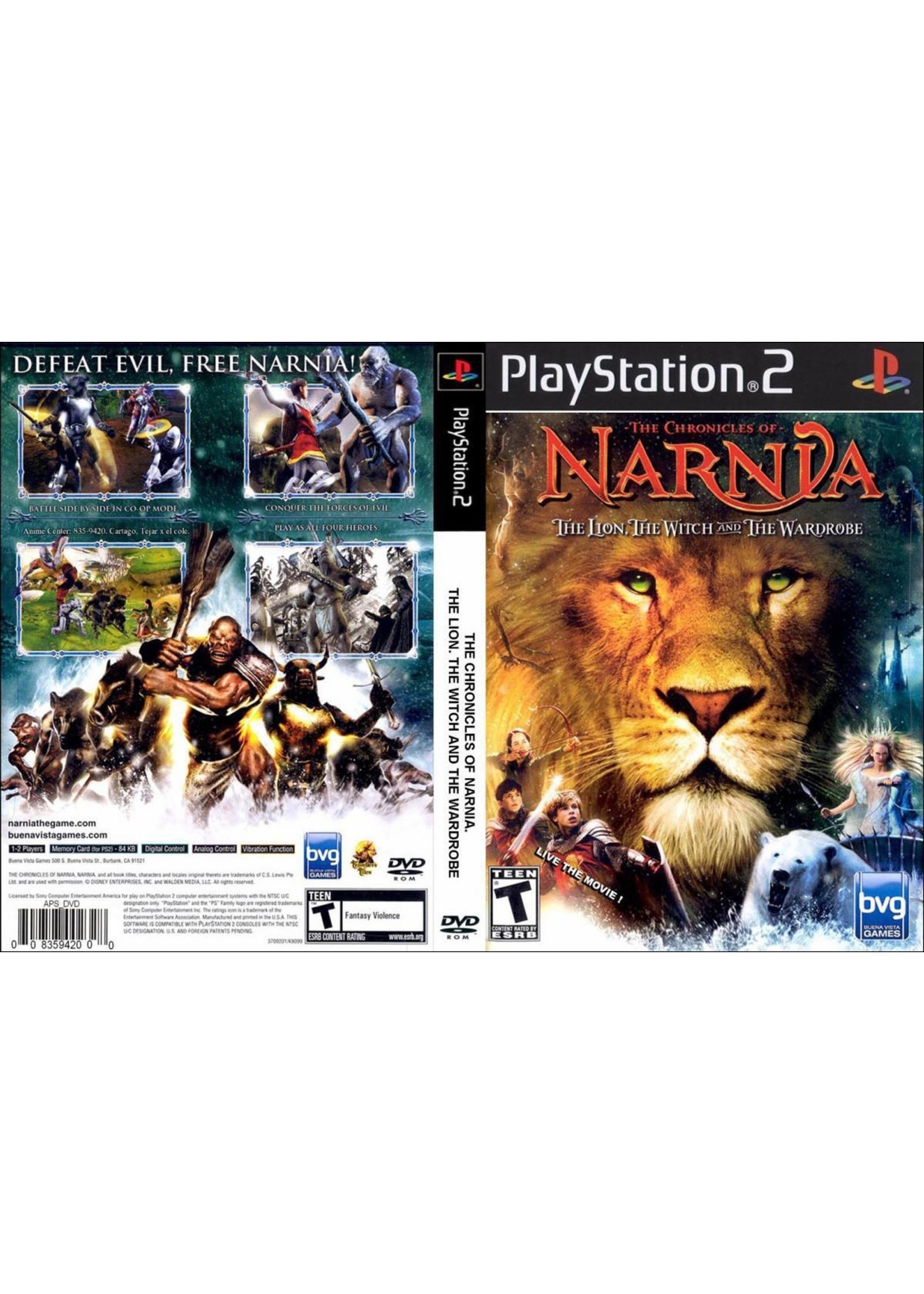 Sony Playstation 2 (PS2) Chronicles of Narnia Lion Witch and the Wardrobe