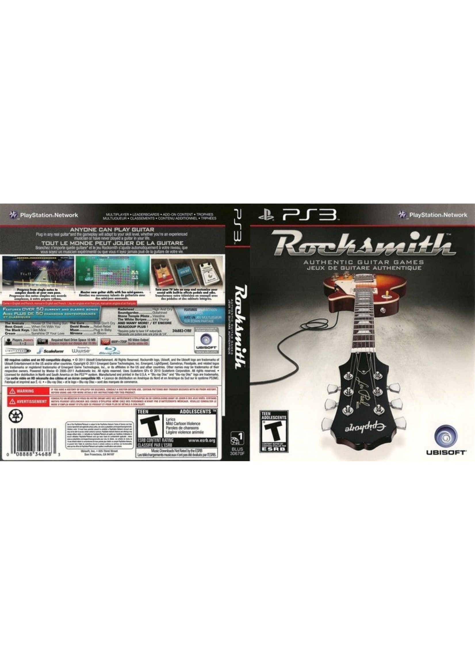 Sony Playstation 3 (PS3) Rocksmith