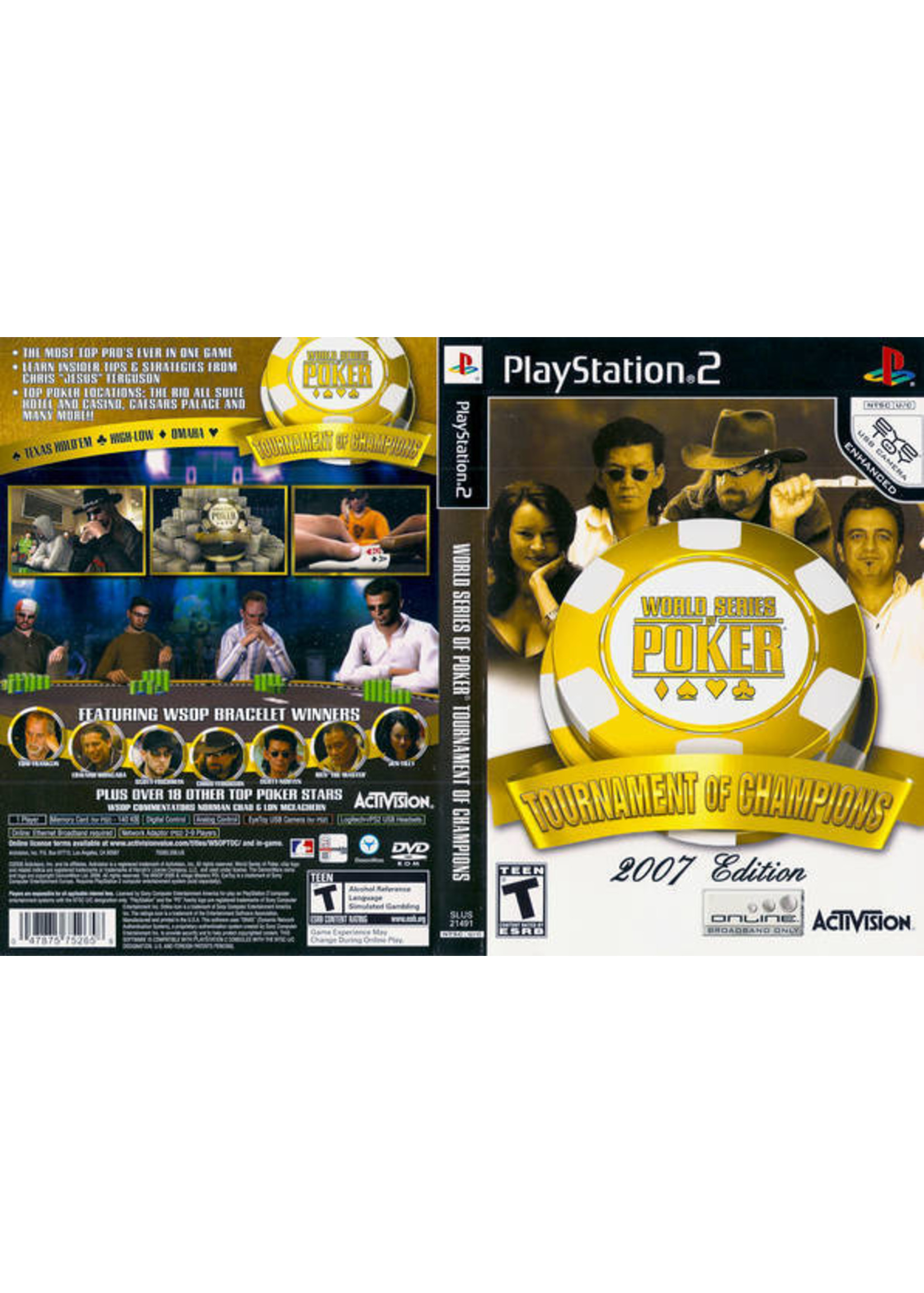 Sony Playstation 2 (PS2) World Series of Poker Tournament of Champions 2007
