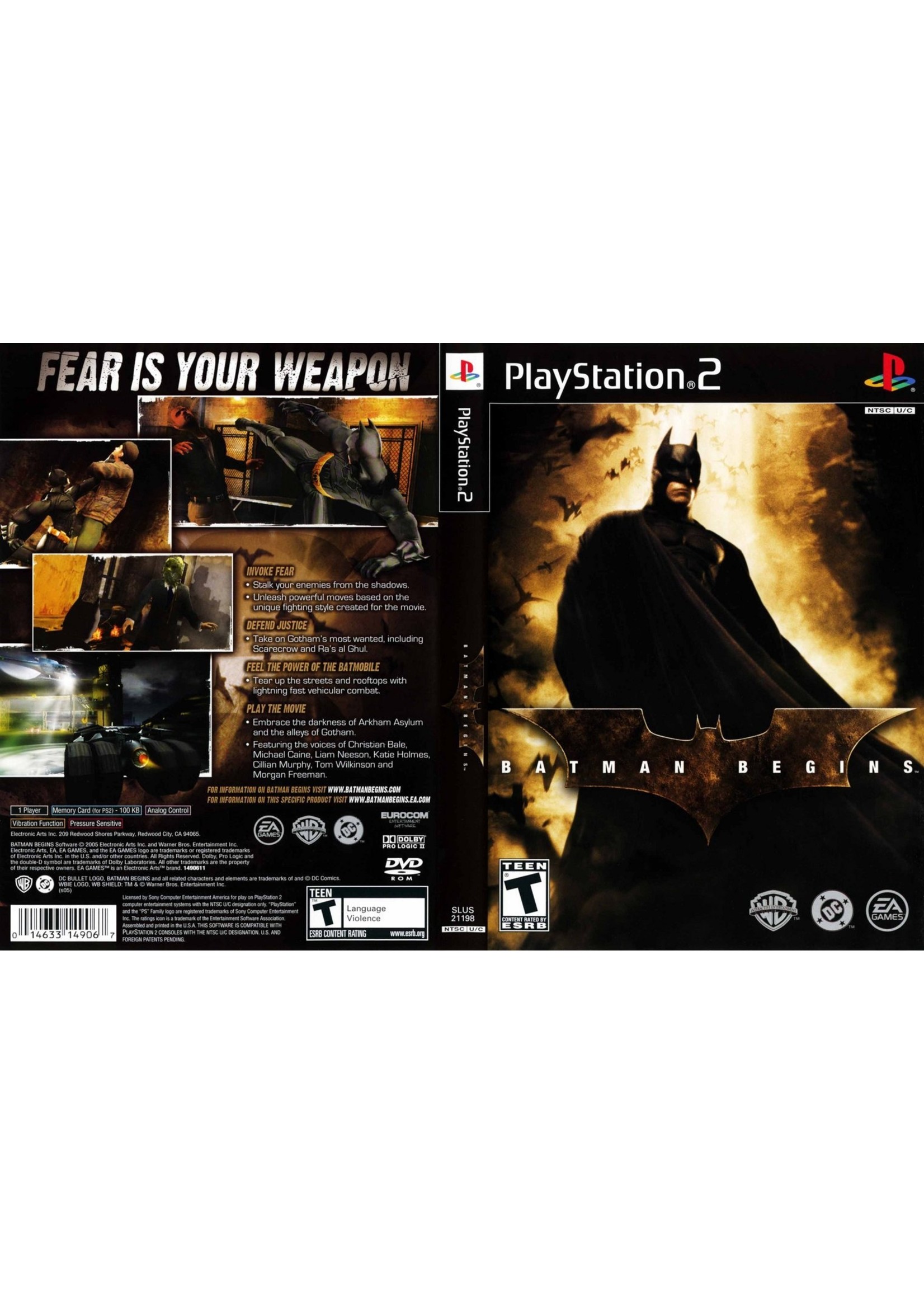 Sony Playstation 2 (PS2) Batman Begins - MandMGamesLargo