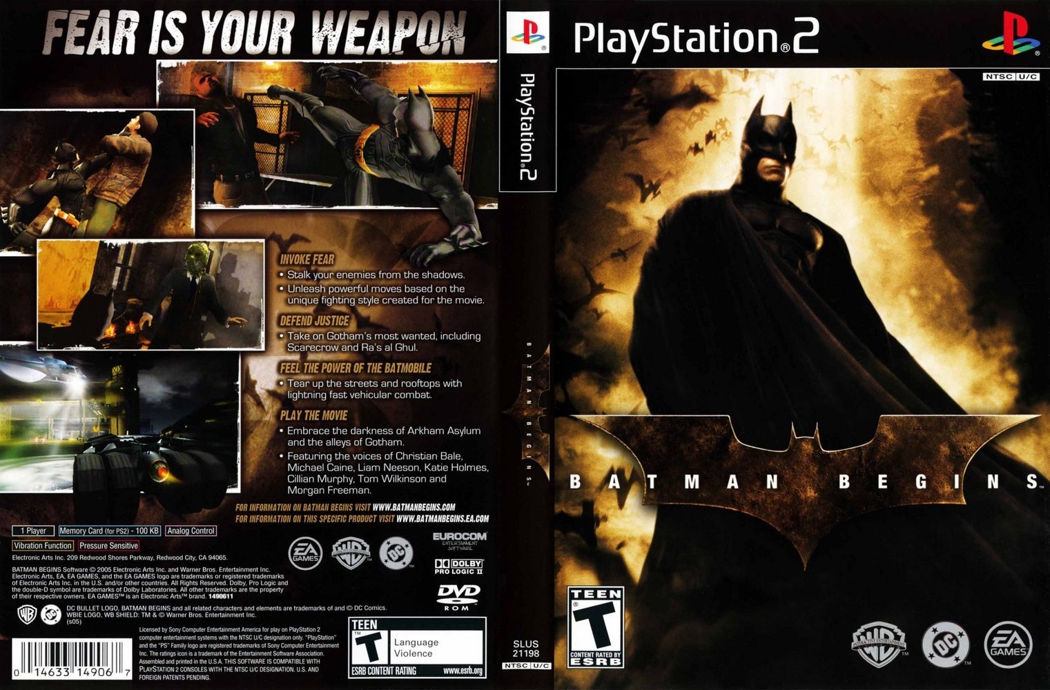 Sony Playstation 2 (PS2) Batman Begins - MandMGamesLargo