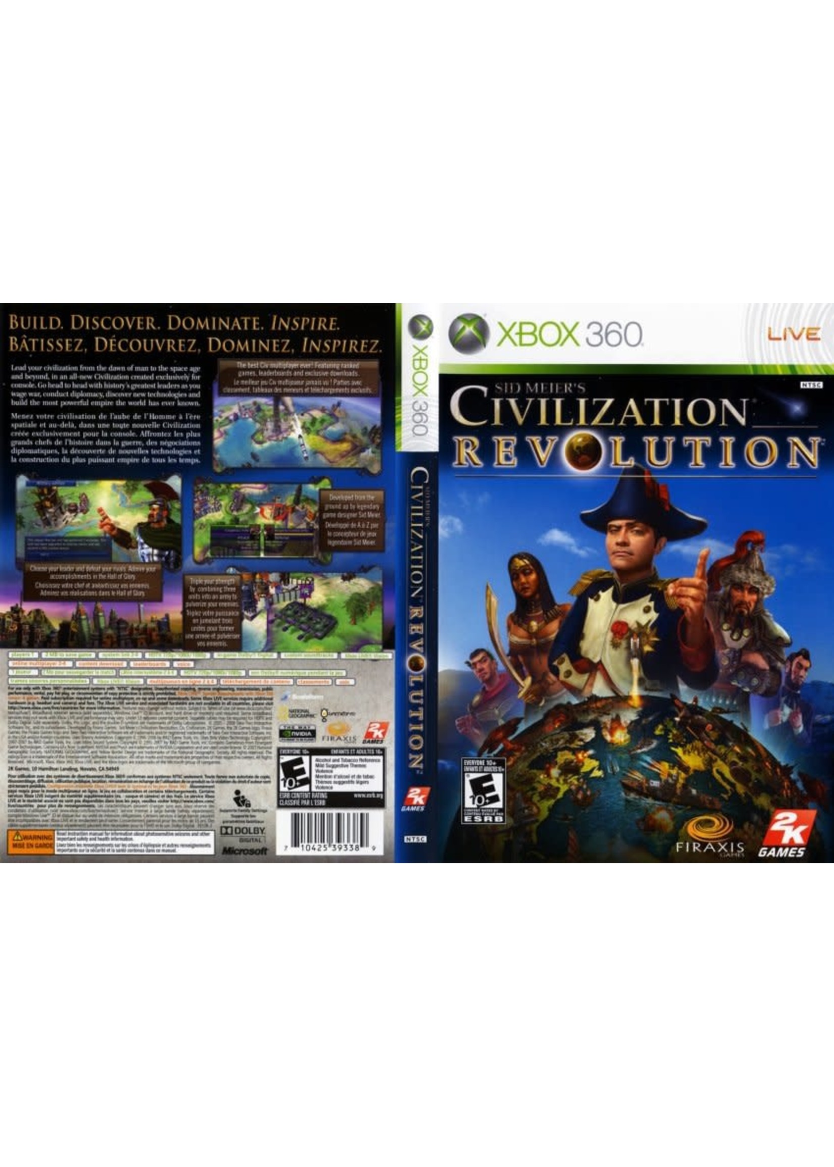 Microsoft Xbox 360 Civilization Revolution, Sid Meier's