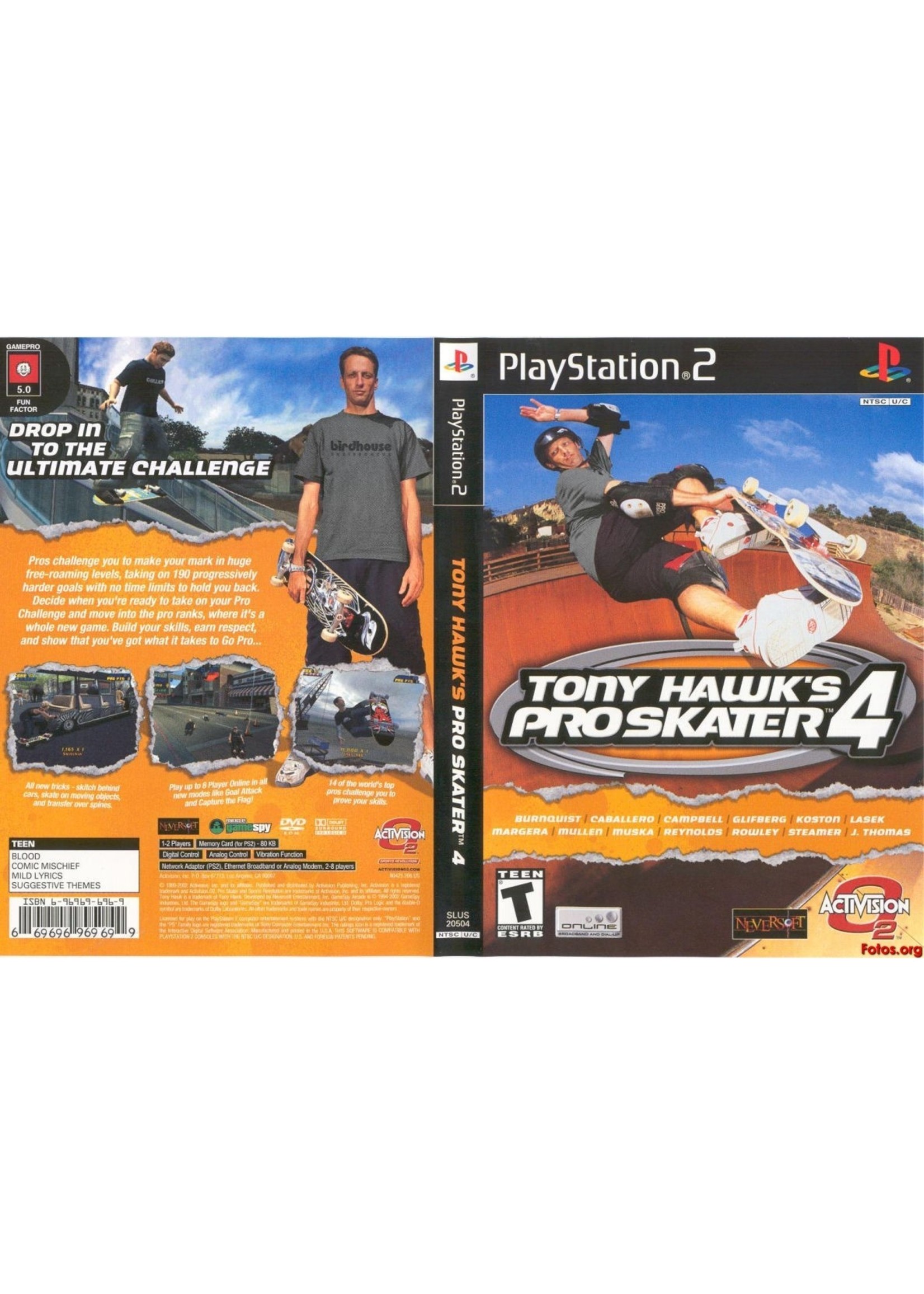 Sony Playstation 2 (PS2) Tony Hawk Pro Skater 4