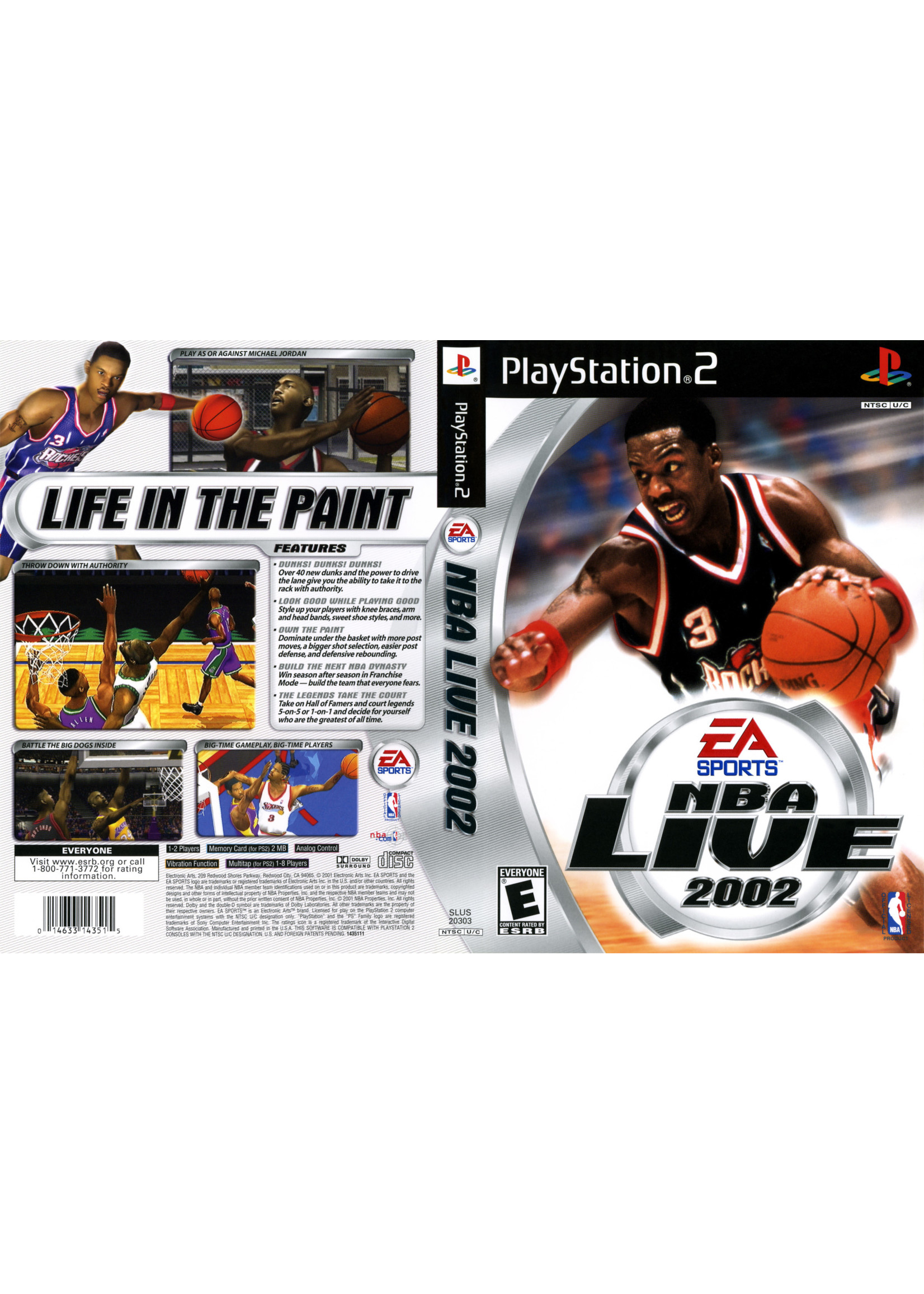 Sony Playstation 2 (PS2) NBA Live 2002