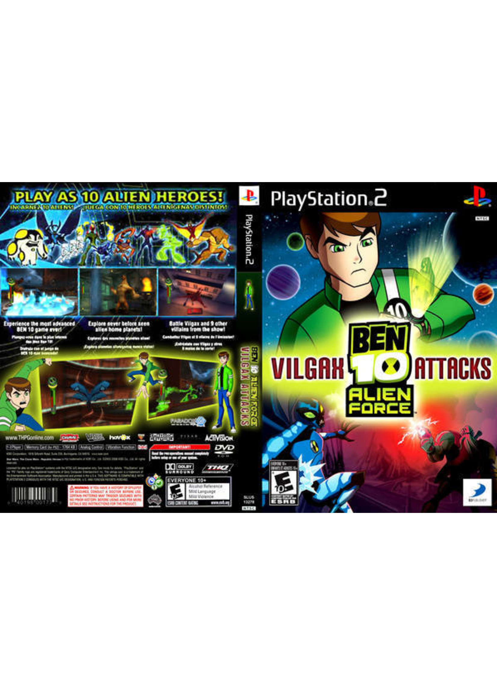 Sony Playstation 2 (PS2) Ben 10: Alien Force: Vilgax Attacks