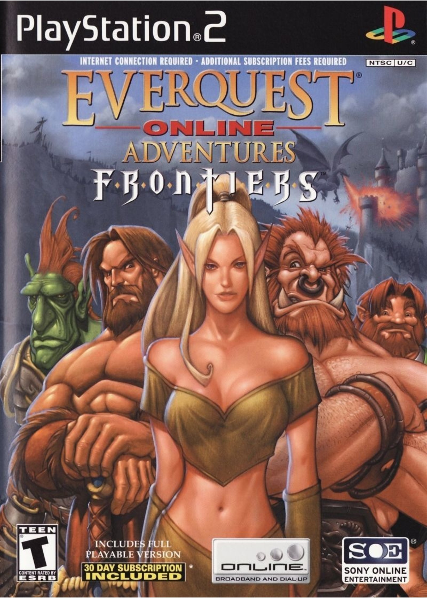 Sony Playstation 2 (PS2) EverQuest Online Adventures Frontiers