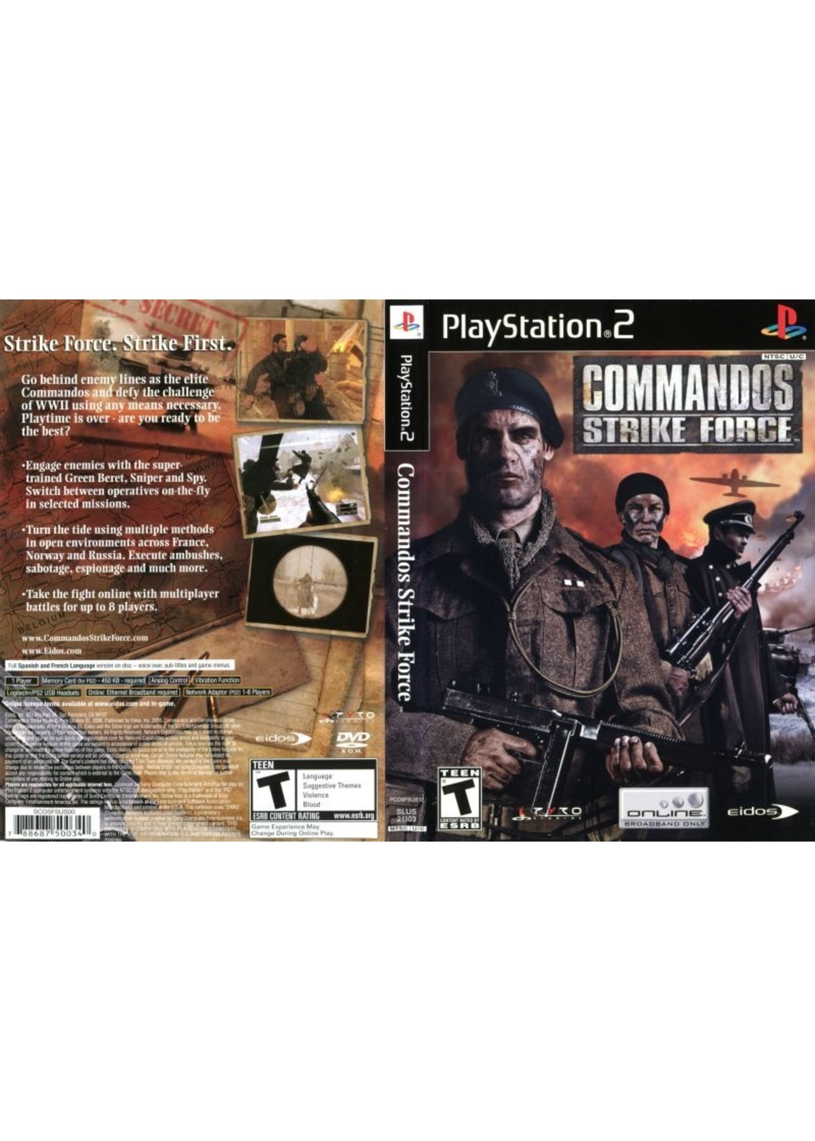 Sony Playstation 2 (PS2) Commandos Strike Force