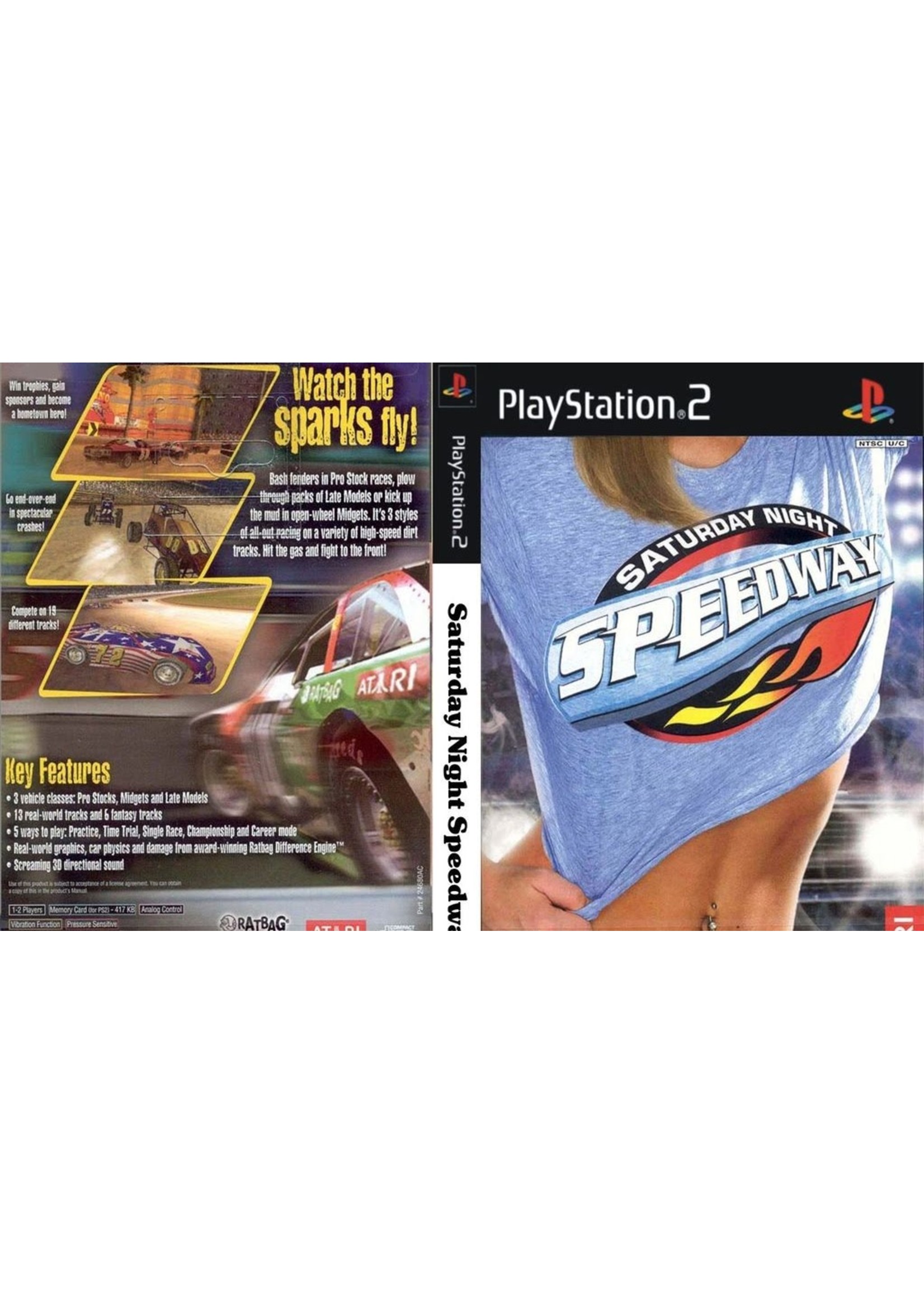 Sony Playstation 2 (PS2) Saturday Night Speedway