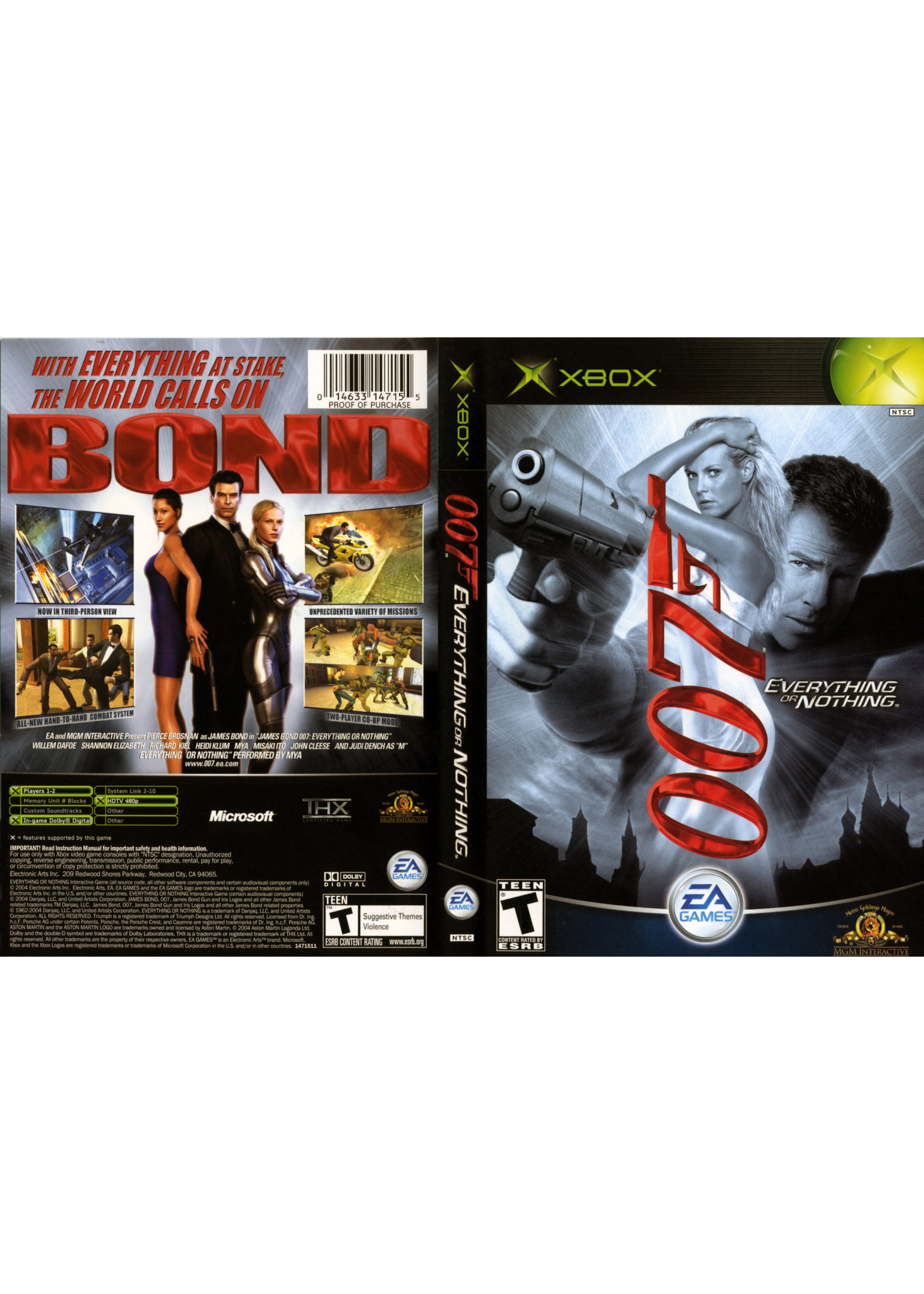 Microsoft Xbox 007 Everything or Nothing