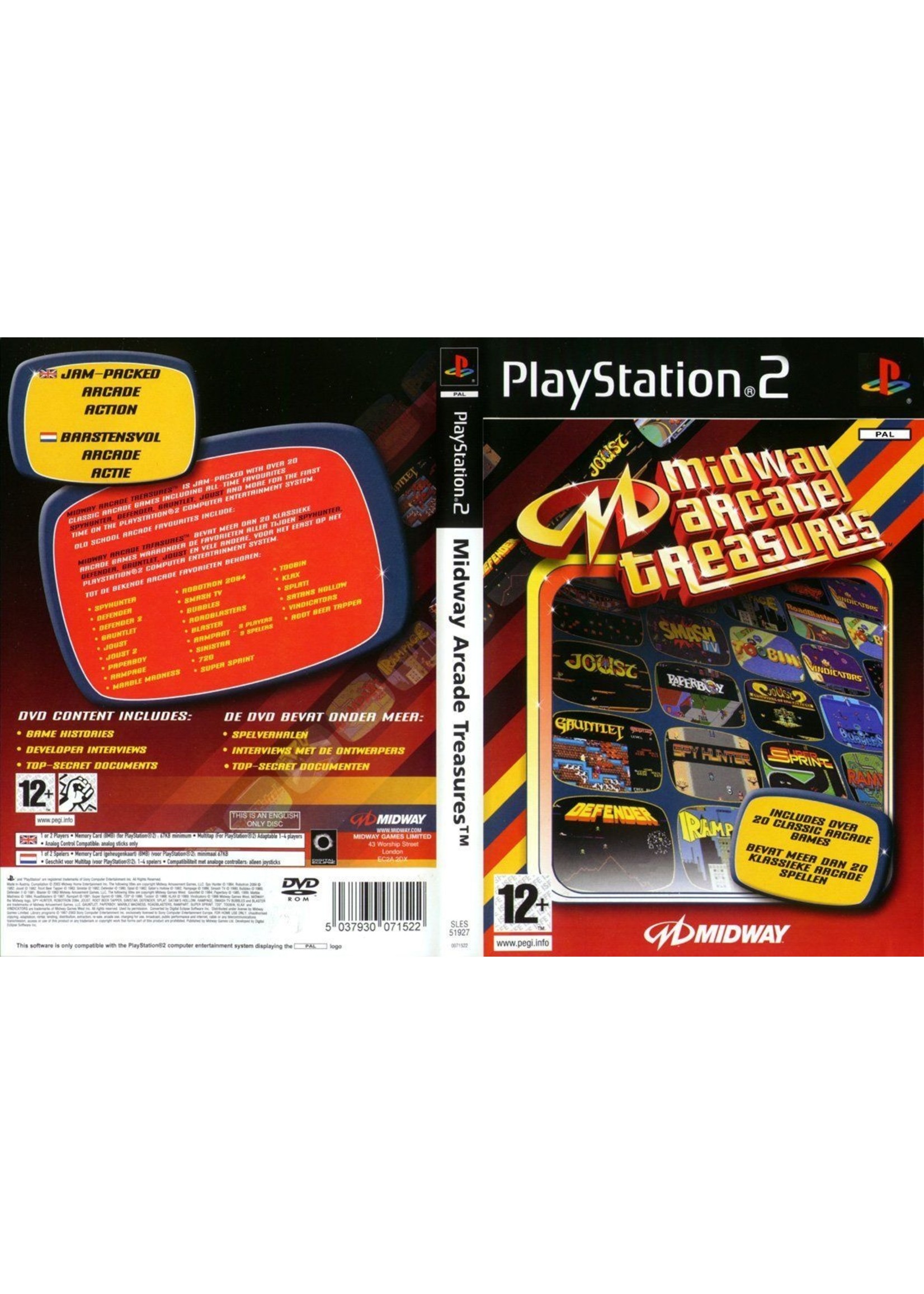 Sony Playstation 2 (PS2) Midway Arcade Treasures