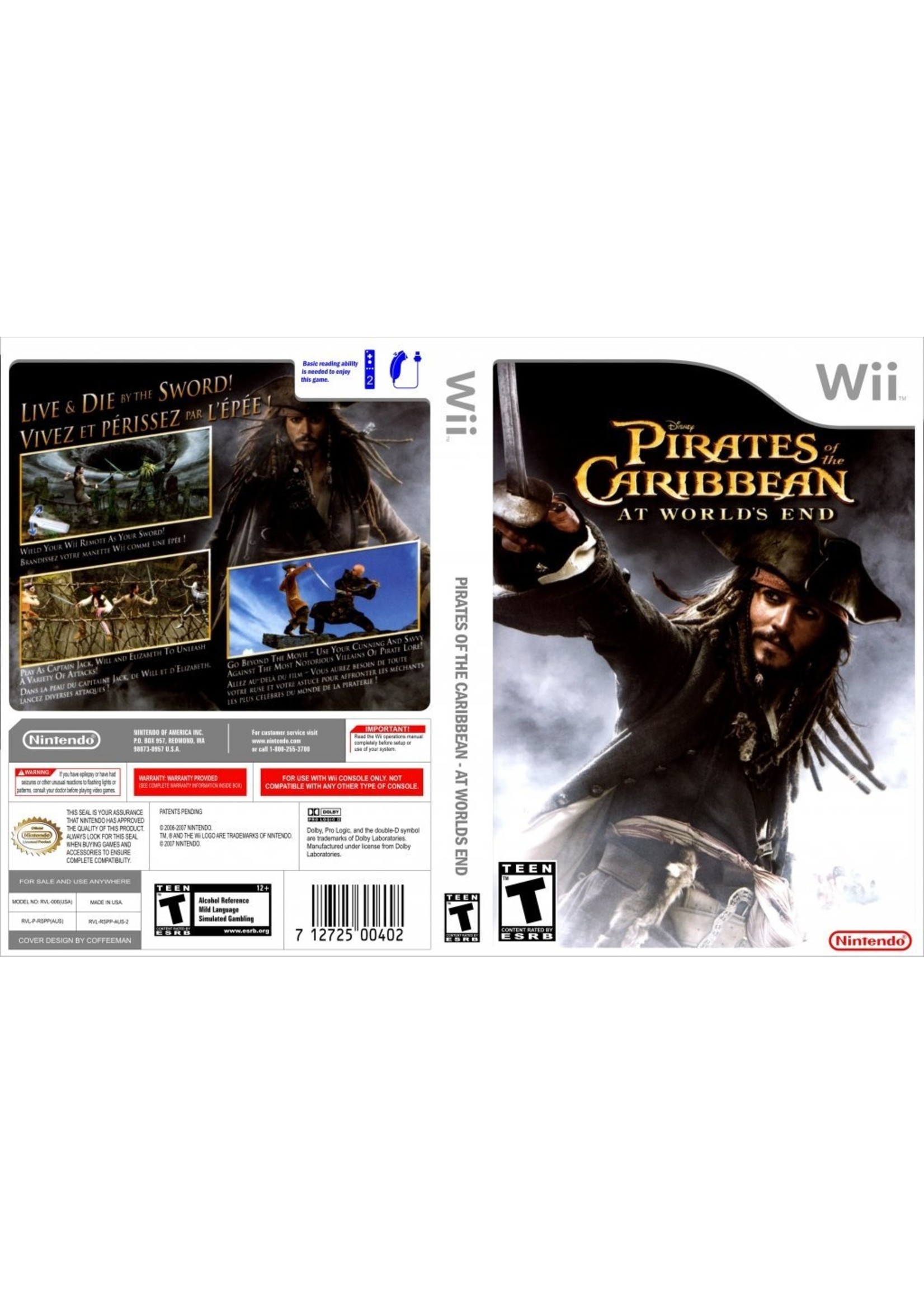 Nintendo Wii Pirates of the Caribbean At World's End