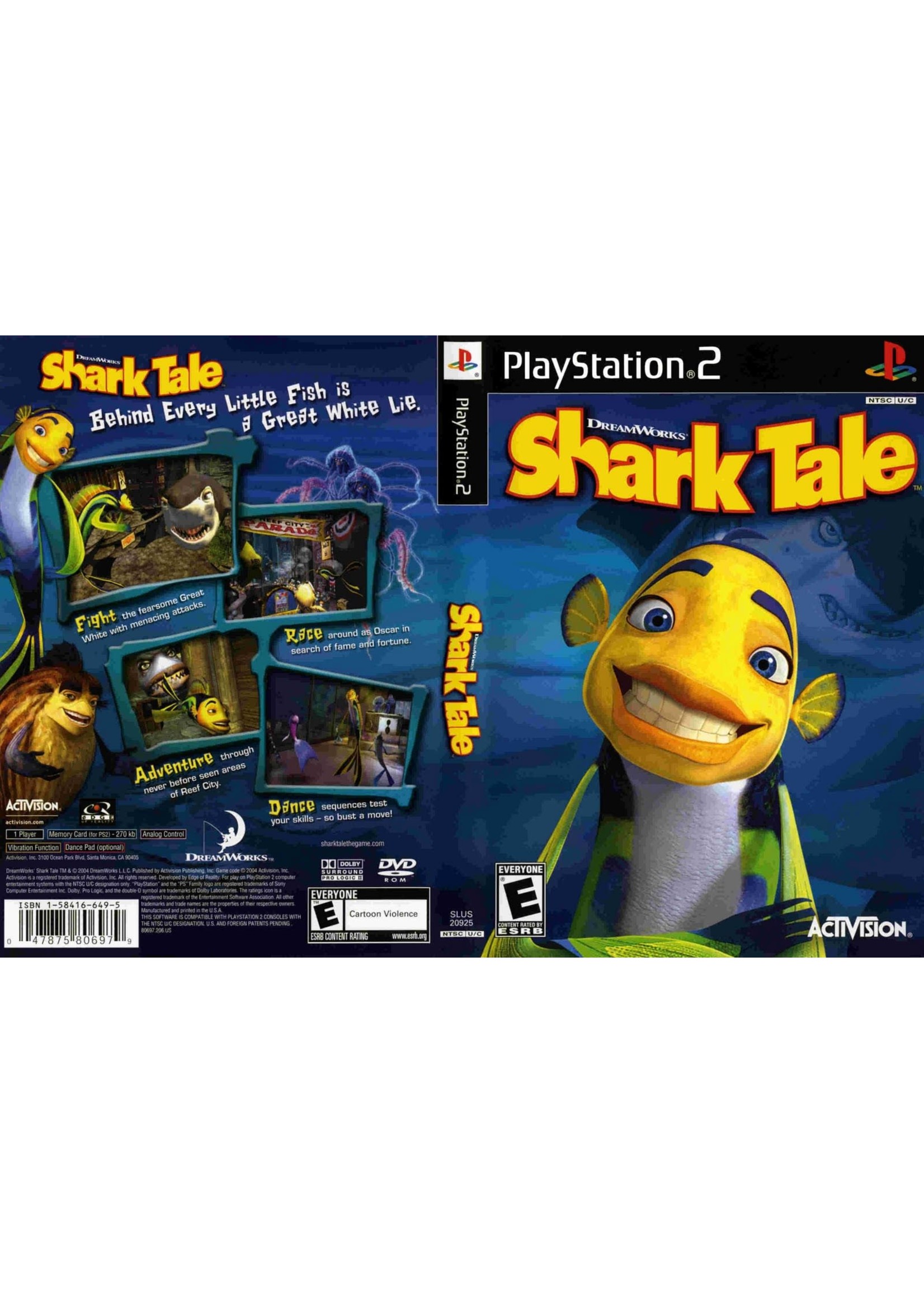 Sony Playstation 2 (PS2) Shark Tale