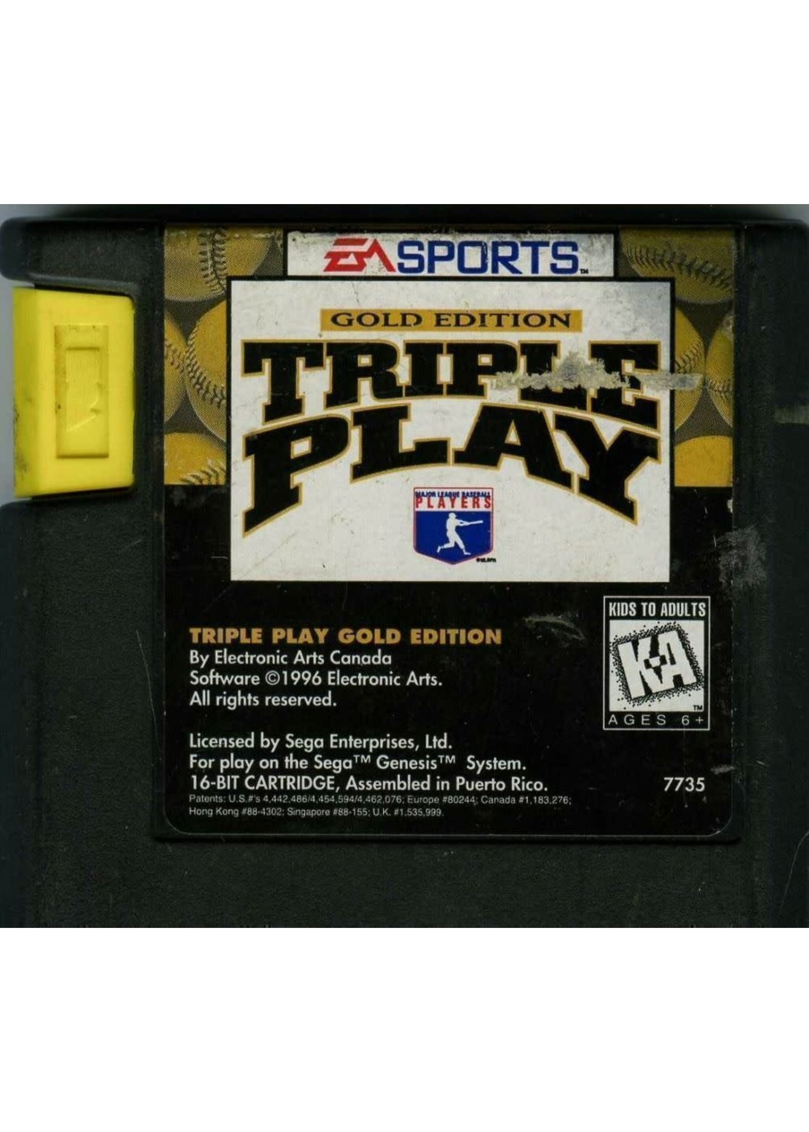 Sega Genesis Triple Play Gold