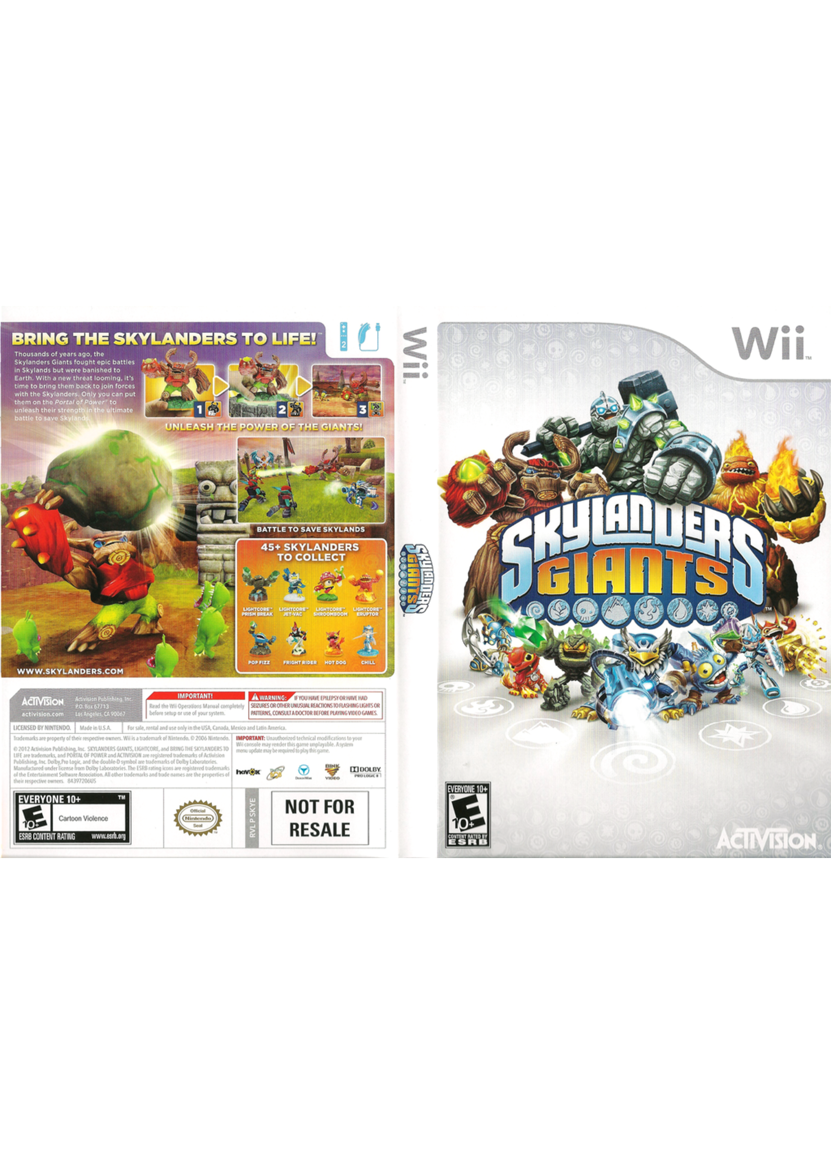 Nintendo Wii Skylanders Giants