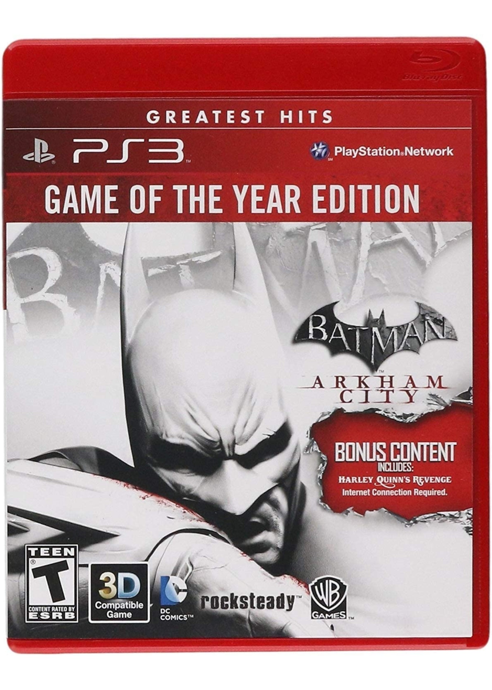 Sony Playstation 3 (PS3) Batman: Arkham City Game Of The Year