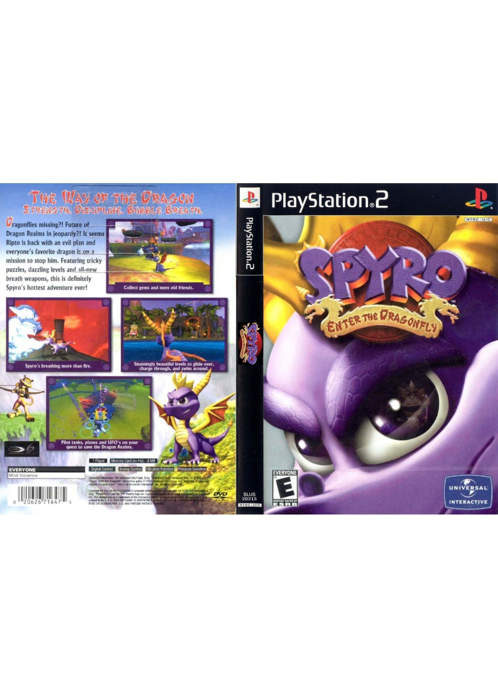 Sony Playstation 2 (PS2) Spyro Enter the Dragonfly