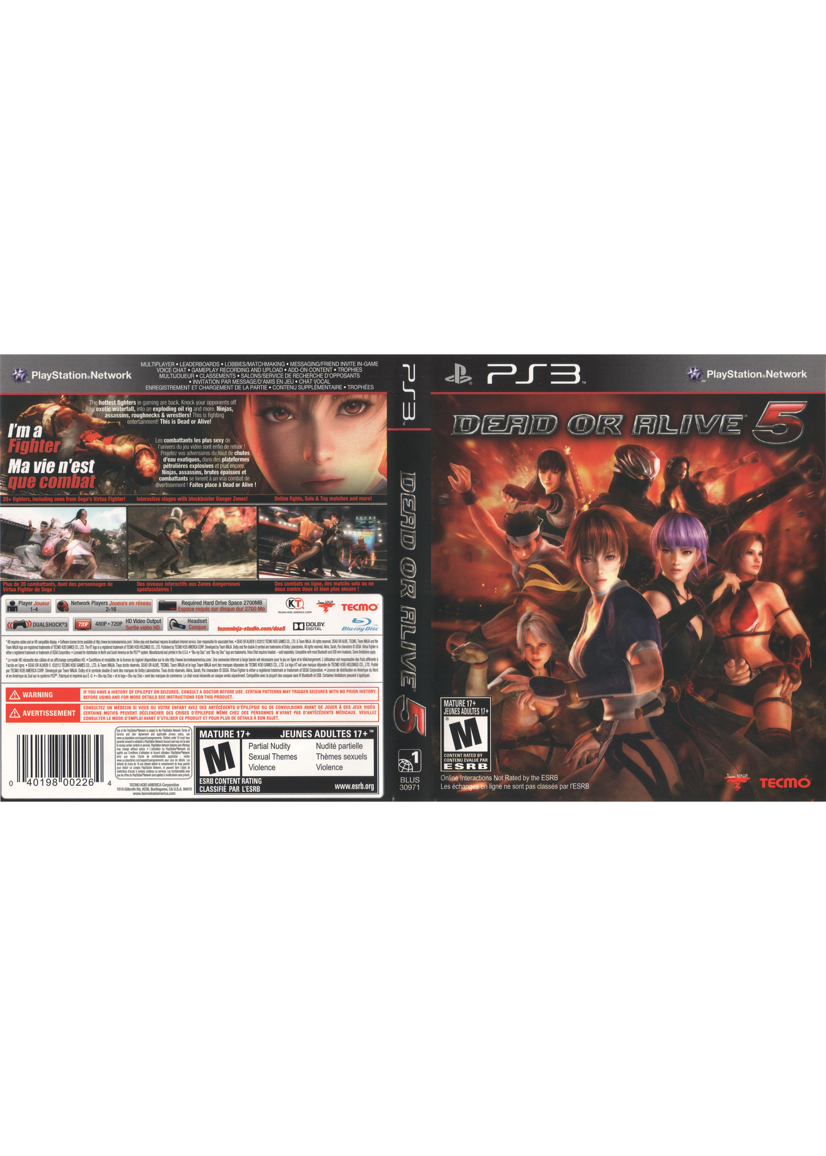 Sony Playstation 3 (PS3) Dead or Alive 5