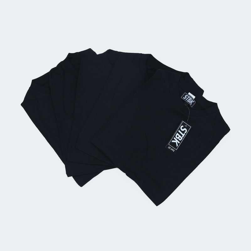 STBK Blank 5 Pack of T- Shirts "Black"