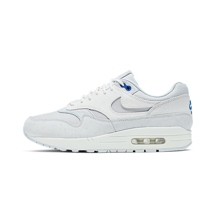 air max 1 pure platinum racer blue