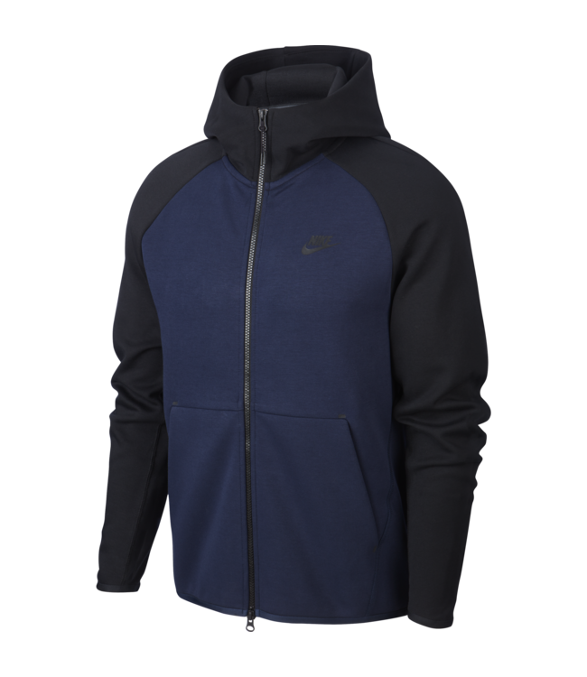 Nike Sportswear Tech Fleece Men s Full Zip Hoodie Black Navy 928483 45 Sam Tabak