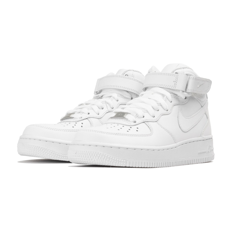 Nike Women's Nike Air Force 1 Mid 07 Leather 'Triple White' 366731-100