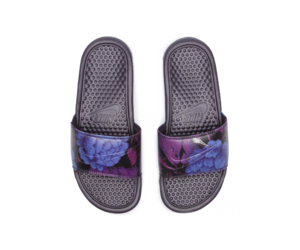 womens floral nike slides