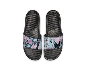 womens floral nike slides