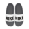 Nike NIKE OFFCOURT SLIDE DARK GREY/BLACK WHITE BQ4639 001 M