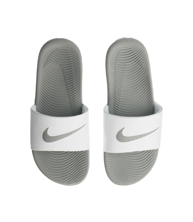 Nike Nike Women s Kawa Slide White Metallic Silver 834588 100