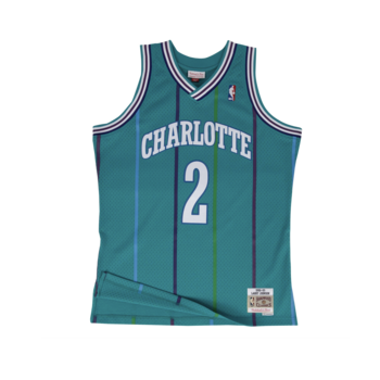 Mitchell & Ness Mitchell & Ness Charlotte Hornets Larry Johnson 1992-93 Jersey Teal