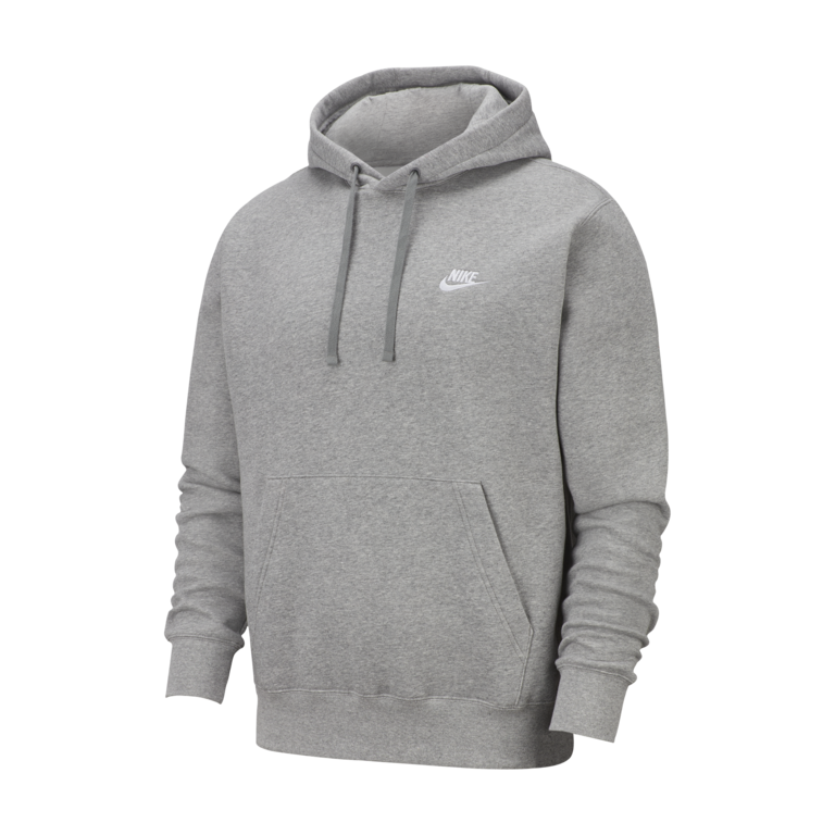 grey nike logo hoodie
