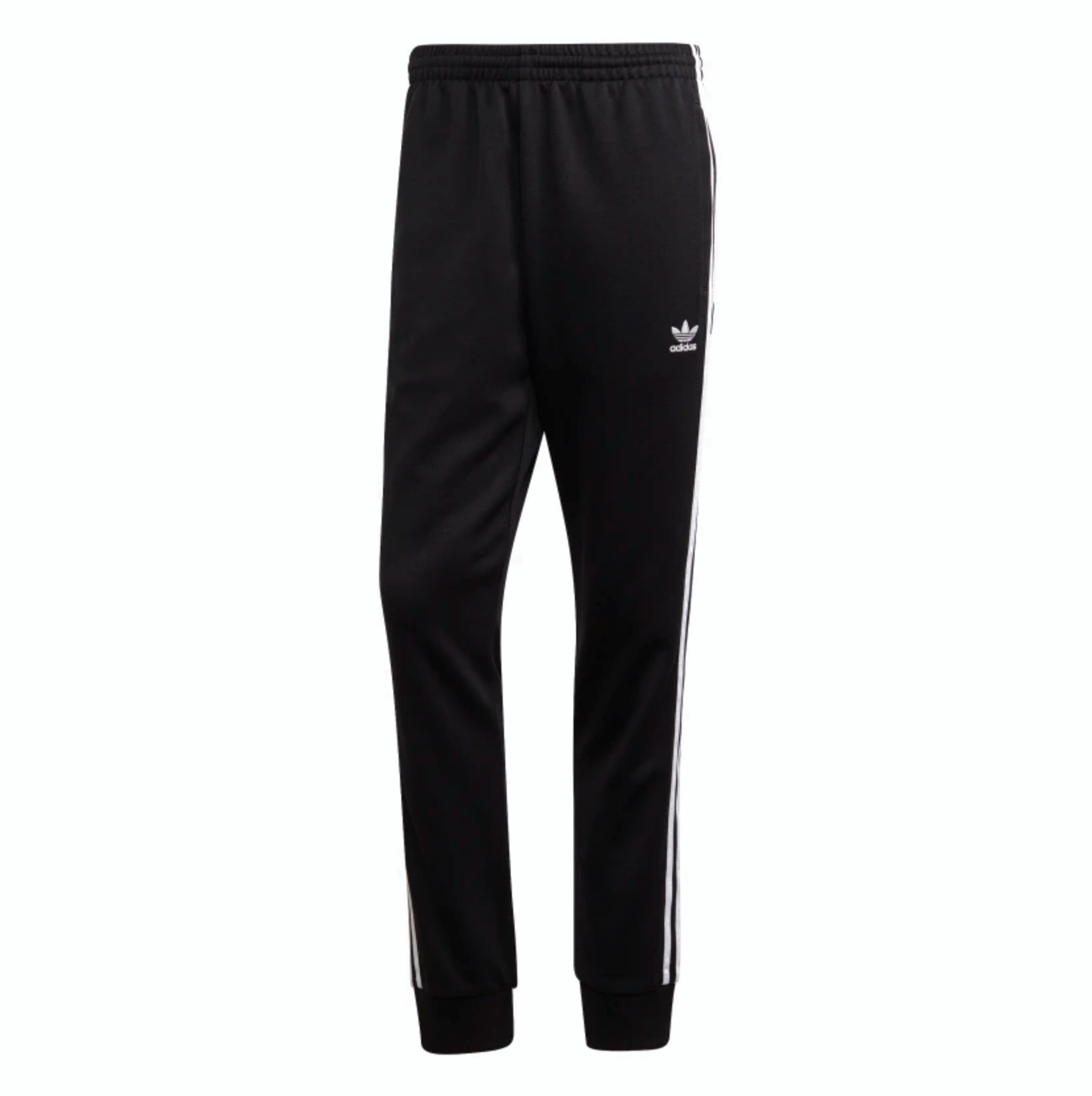 adidas track pants black and white
