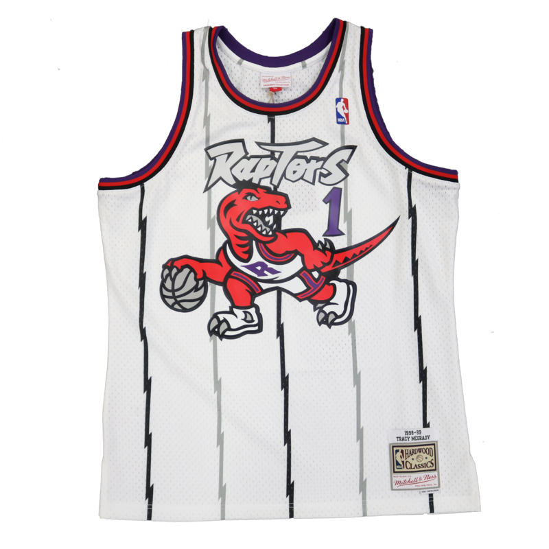 Mitchell & Ness Men's 1998 Toronto Raptors Tracy McGrady Red Hardwood  Classics Swingman Jersey