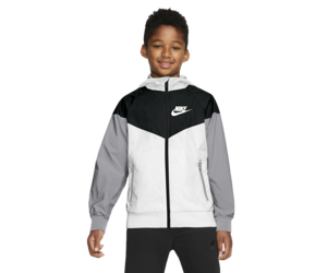 Nike Nike Kids Sportswear Windrunner Hooded Jacket Black/White 850443 102